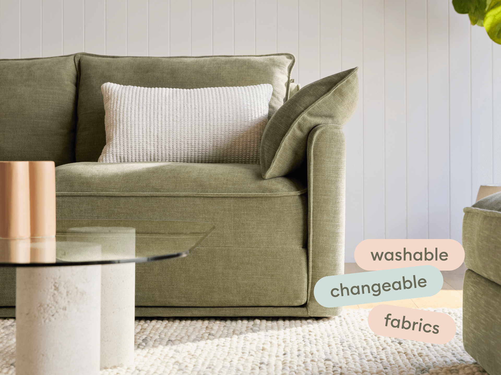 2.5-Seater (Double) / Olive Butter