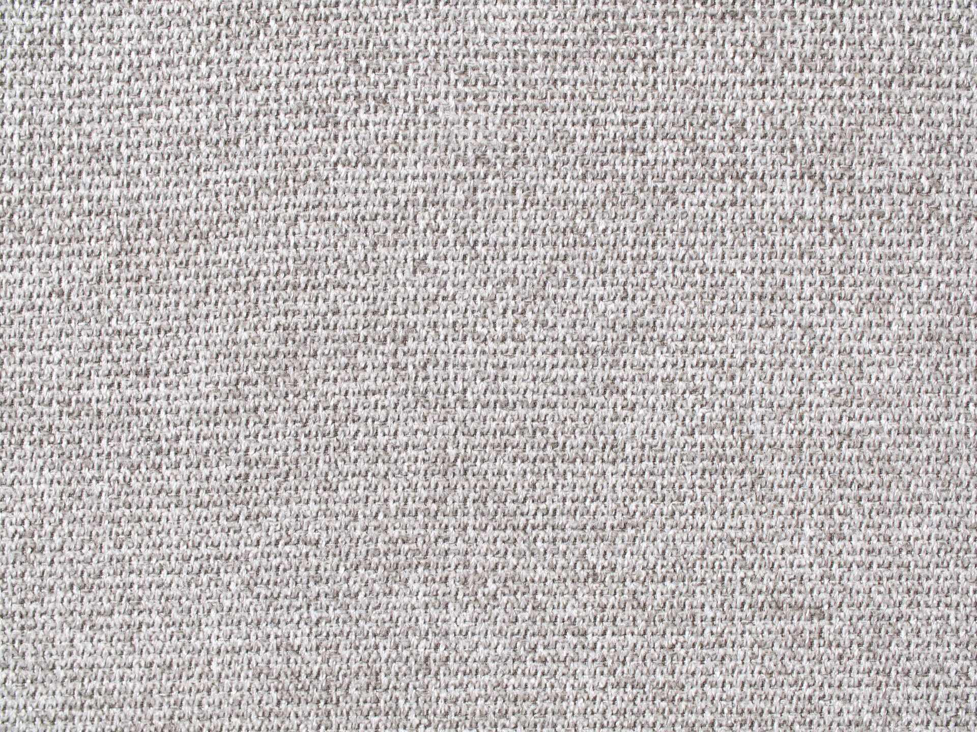 Close-up of light grey woven fabric texture, showing detailed weaving pattern. Ideal for upholstery or home decor textile design.