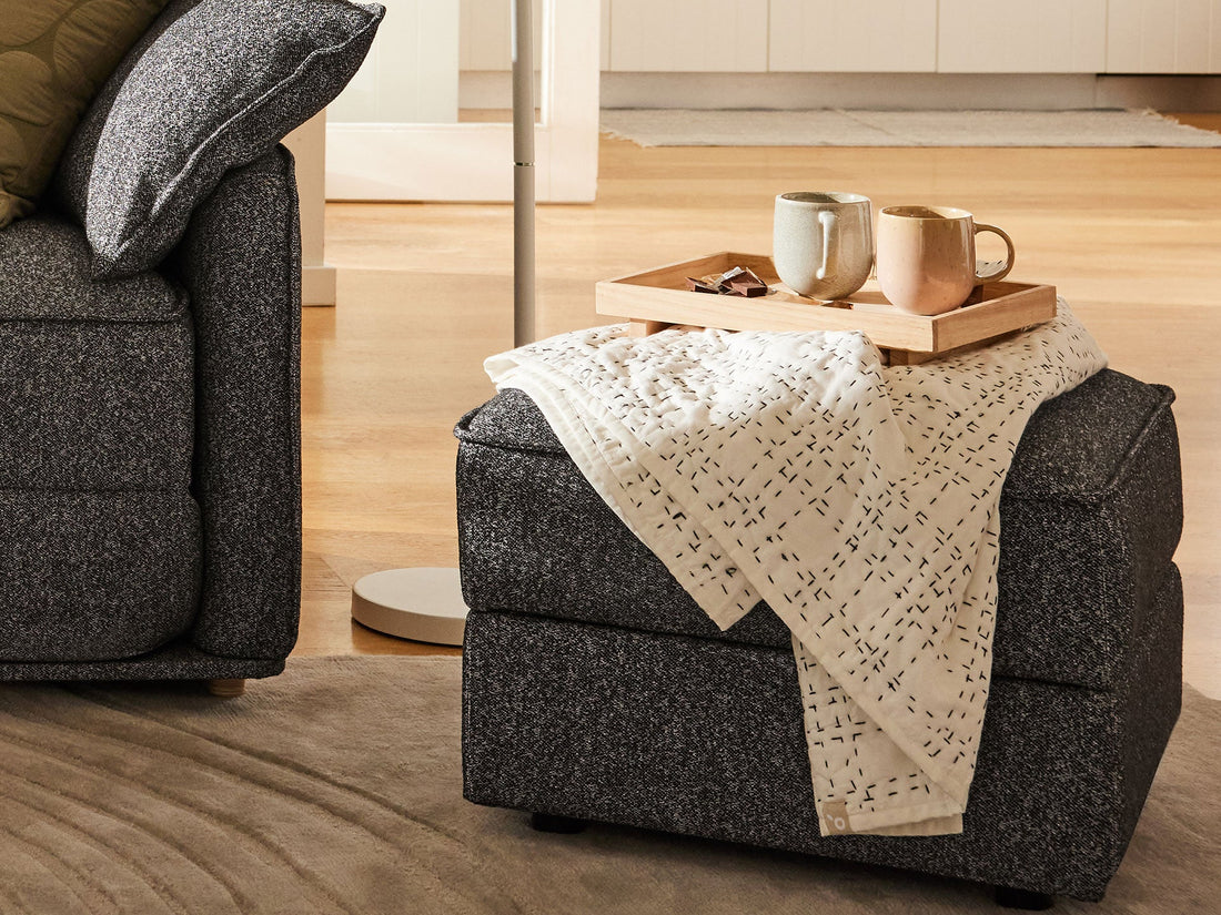 Using an Ottoman as a Coffee Table