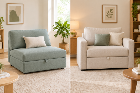 Armless & Armchair Sofa Bed