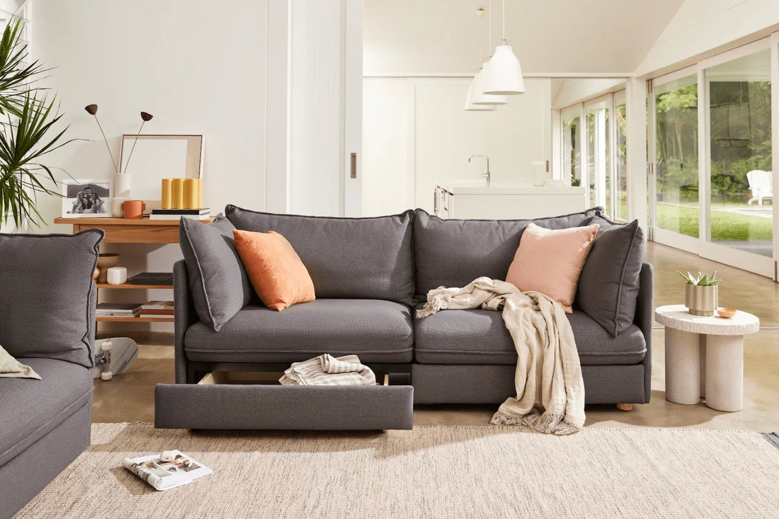 Brown Larger Sofa