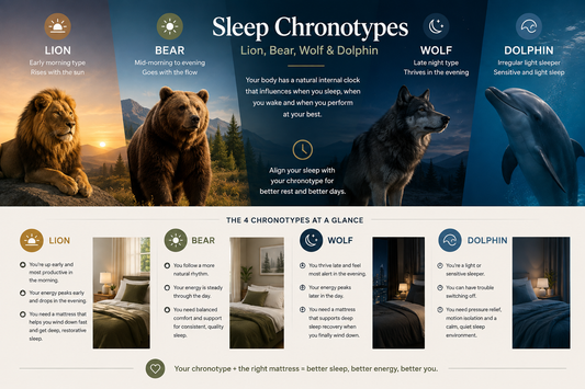 Sleep Chronotypes: Lion, Bear, Wolf & Dolphin