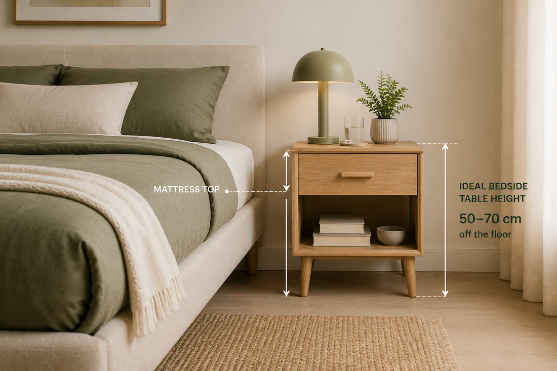 What's the Ideal Bedside Table Height?