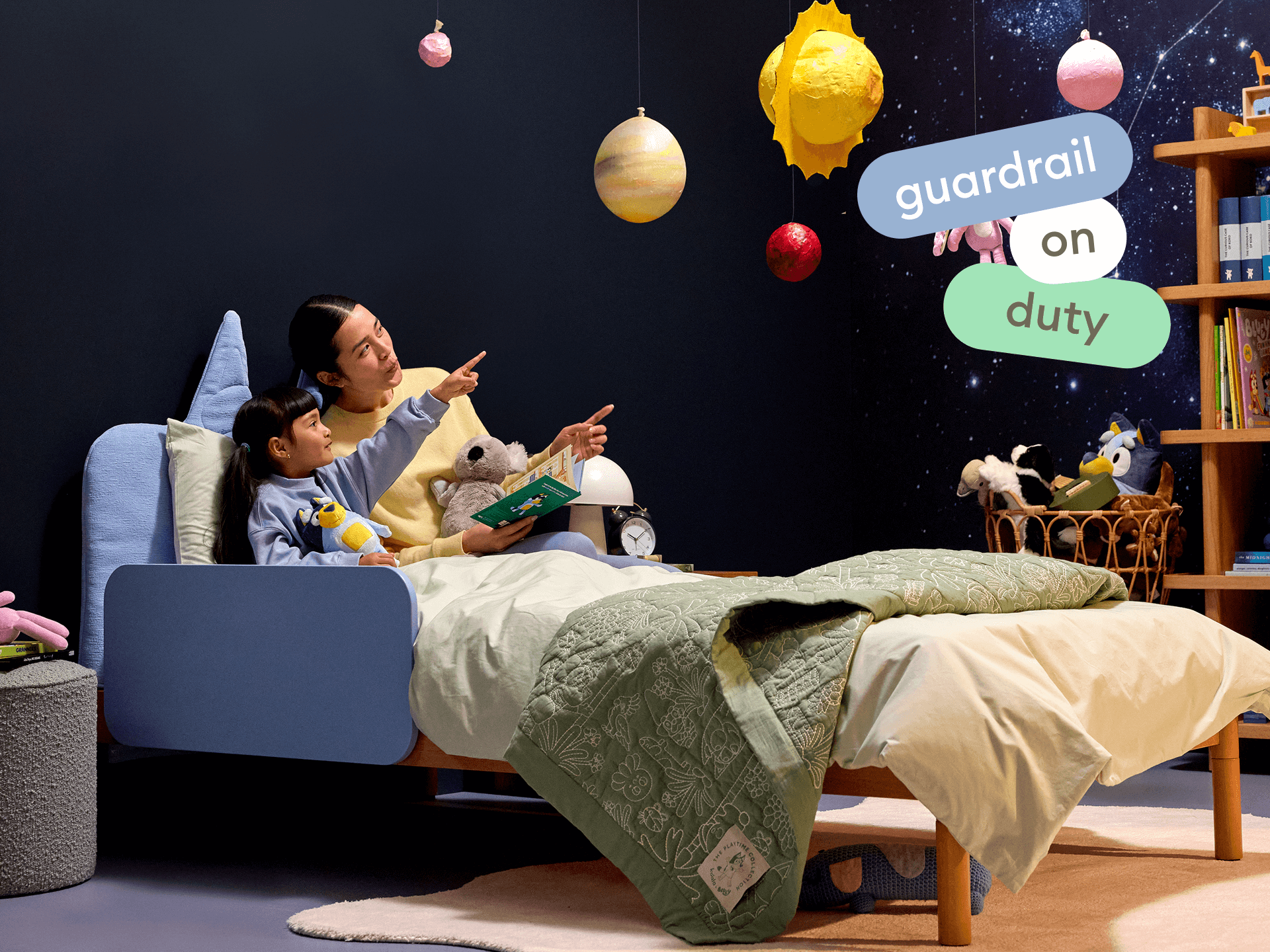Koala x Bluey Snoozytime Bed Base - Bluey / Bed Base + Guardrail