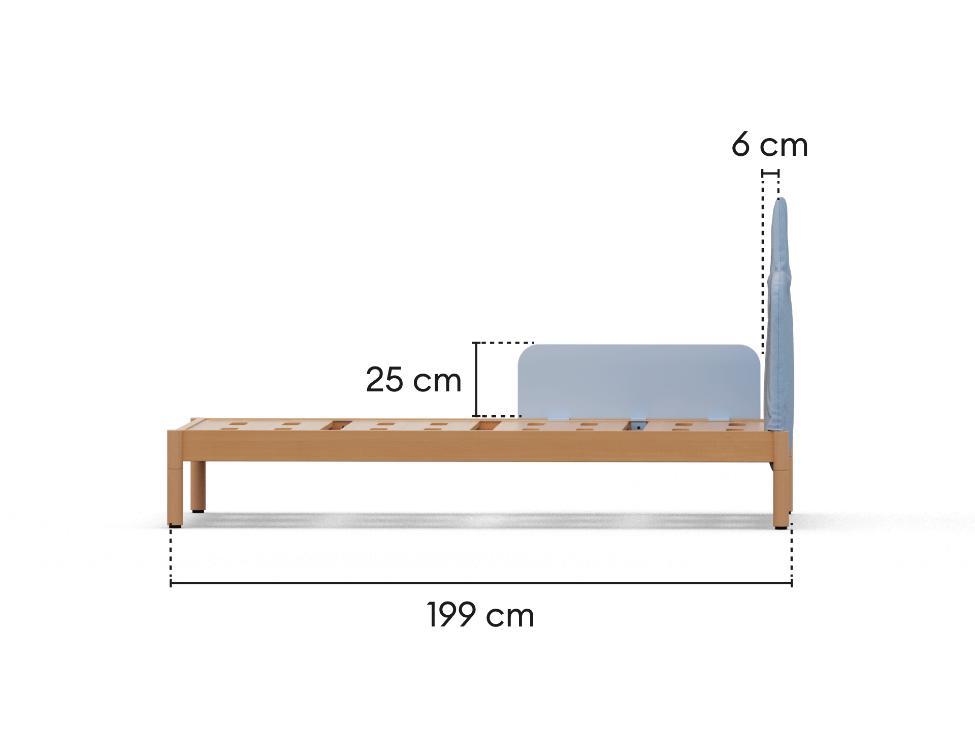 Koala x Bluey Snoozytime Bed Base - Bluey / Bed Base + Guardrail
