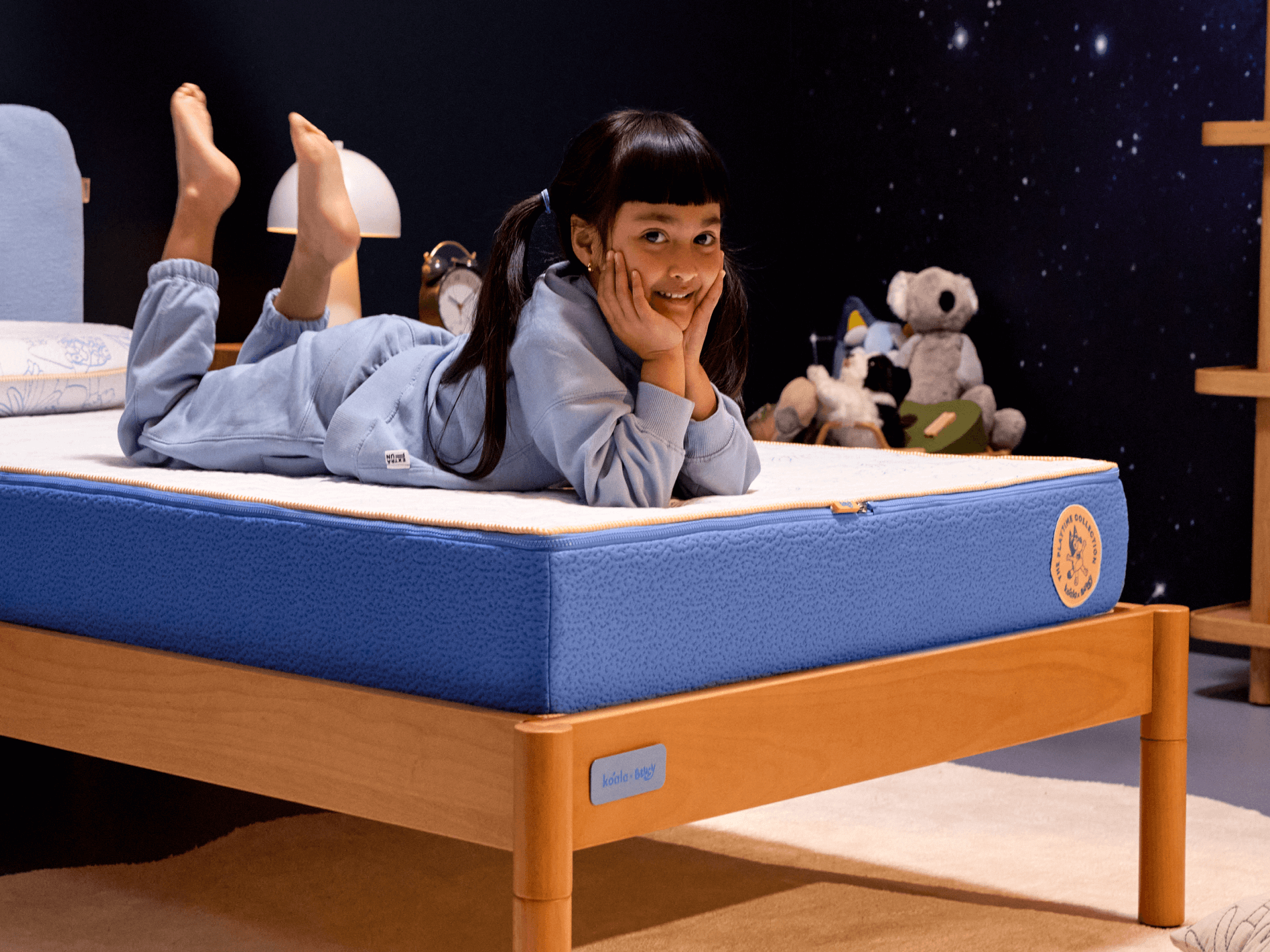 Koala x Bluey Snoozytime Bed Base - Bluey / Bed Base + Guardrail