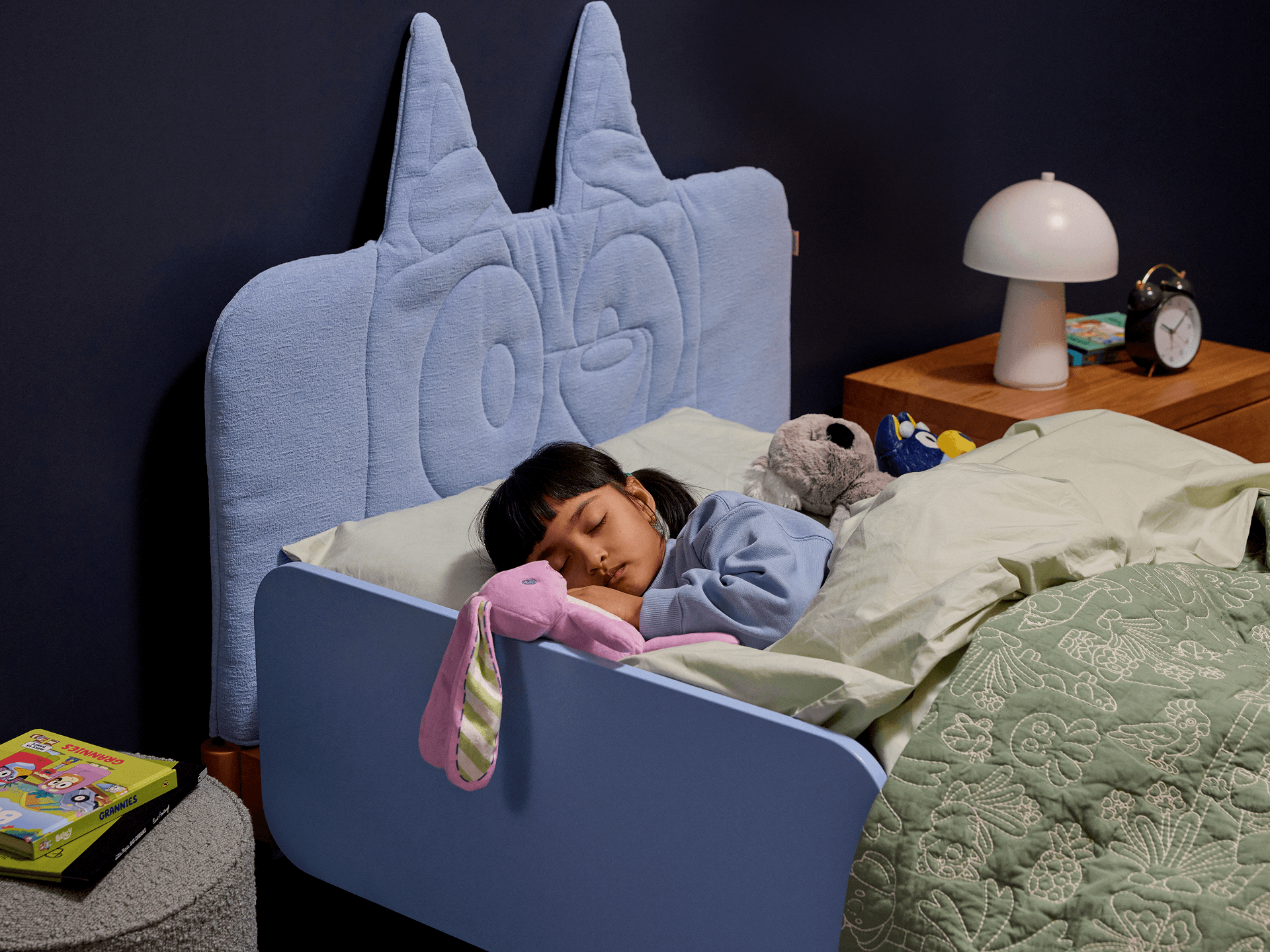 Koala x Bluey Snoozytime Bed Base - Bluey / Bed Base + Guardrail