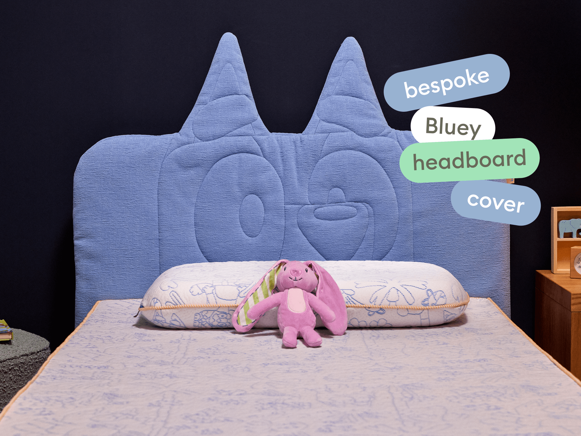 Koala x Bluey Snoozytime Bed Base - Bluey / Bed Base + Guardrail