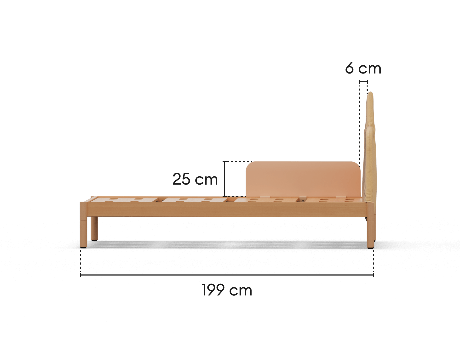 Koala x Bluey Snoozytime Bed Base - Calypso / Bed Base + Guardrail
