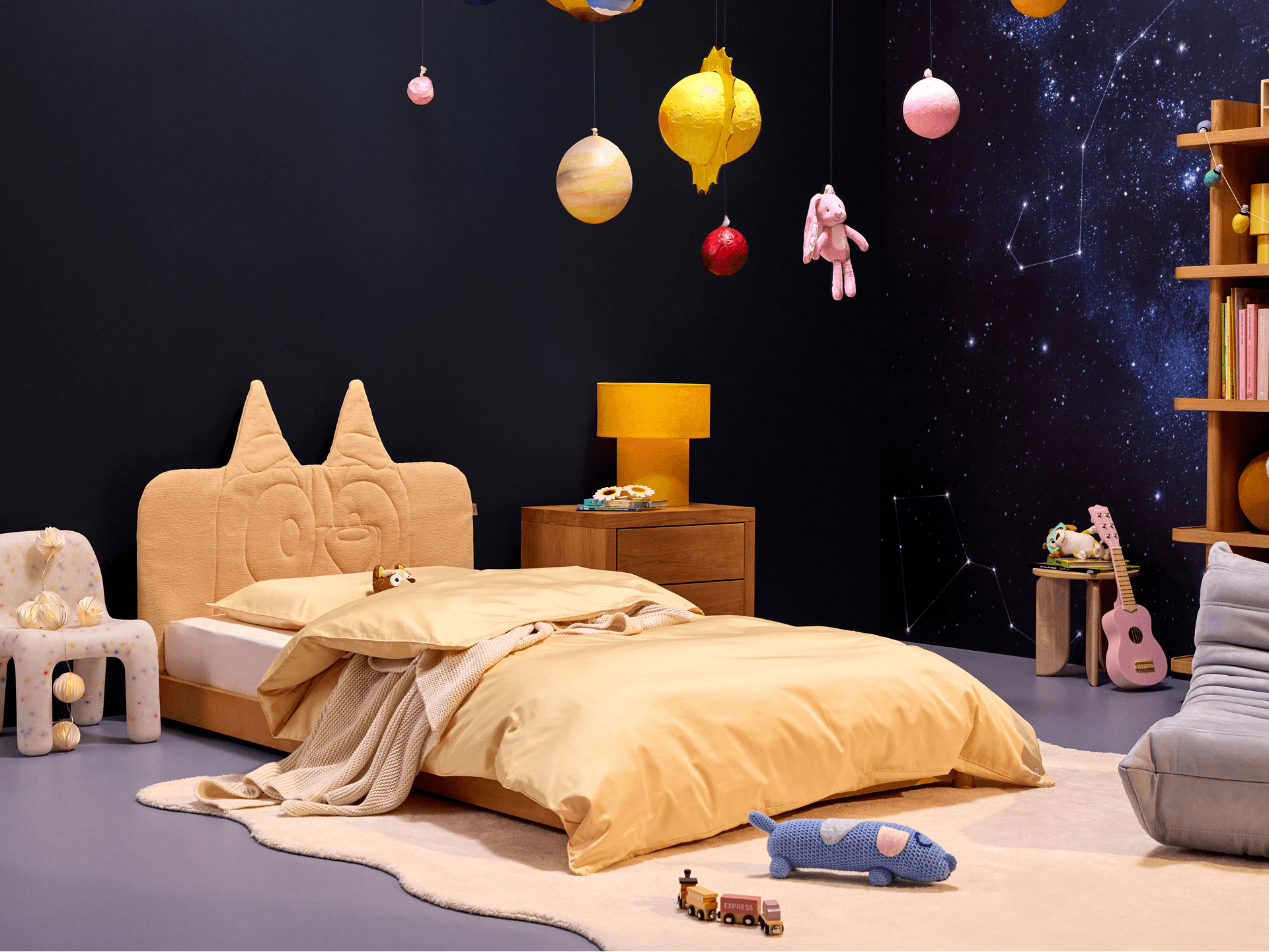 Koala x Bluey Snoozytime Bed Base - Calypso / Bed Base + Guardrail