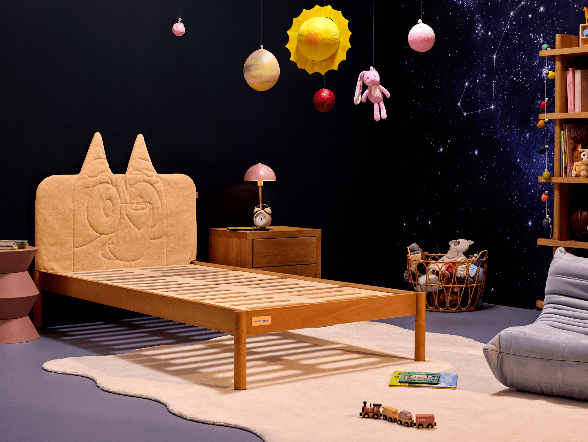 Koala x Bluey Snoozytime Bed Base - Calypso / Bed Base + Guardrail