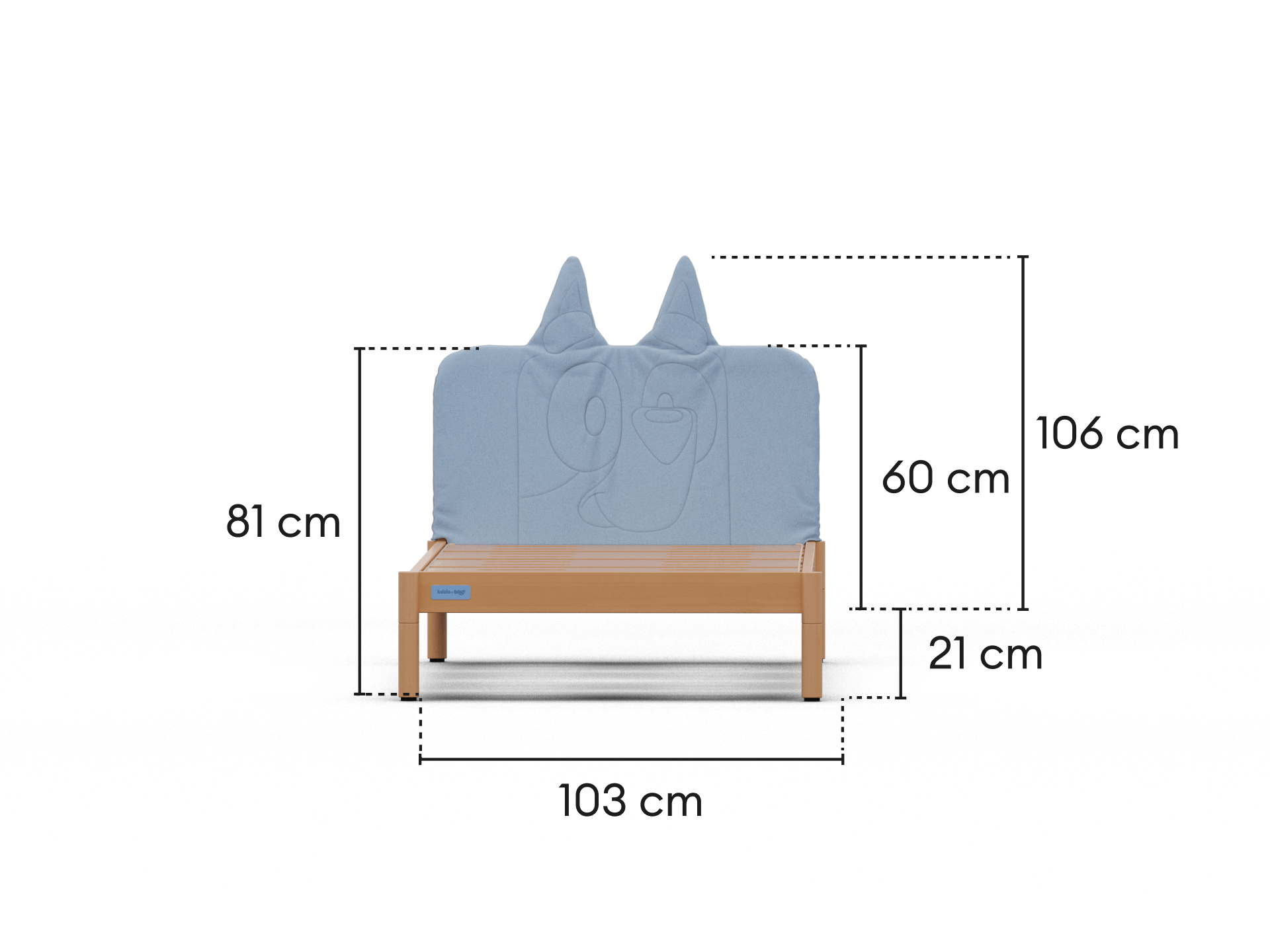 Koala x Bluey Snoozytime Bed Base - Bluey / Bed Base Only