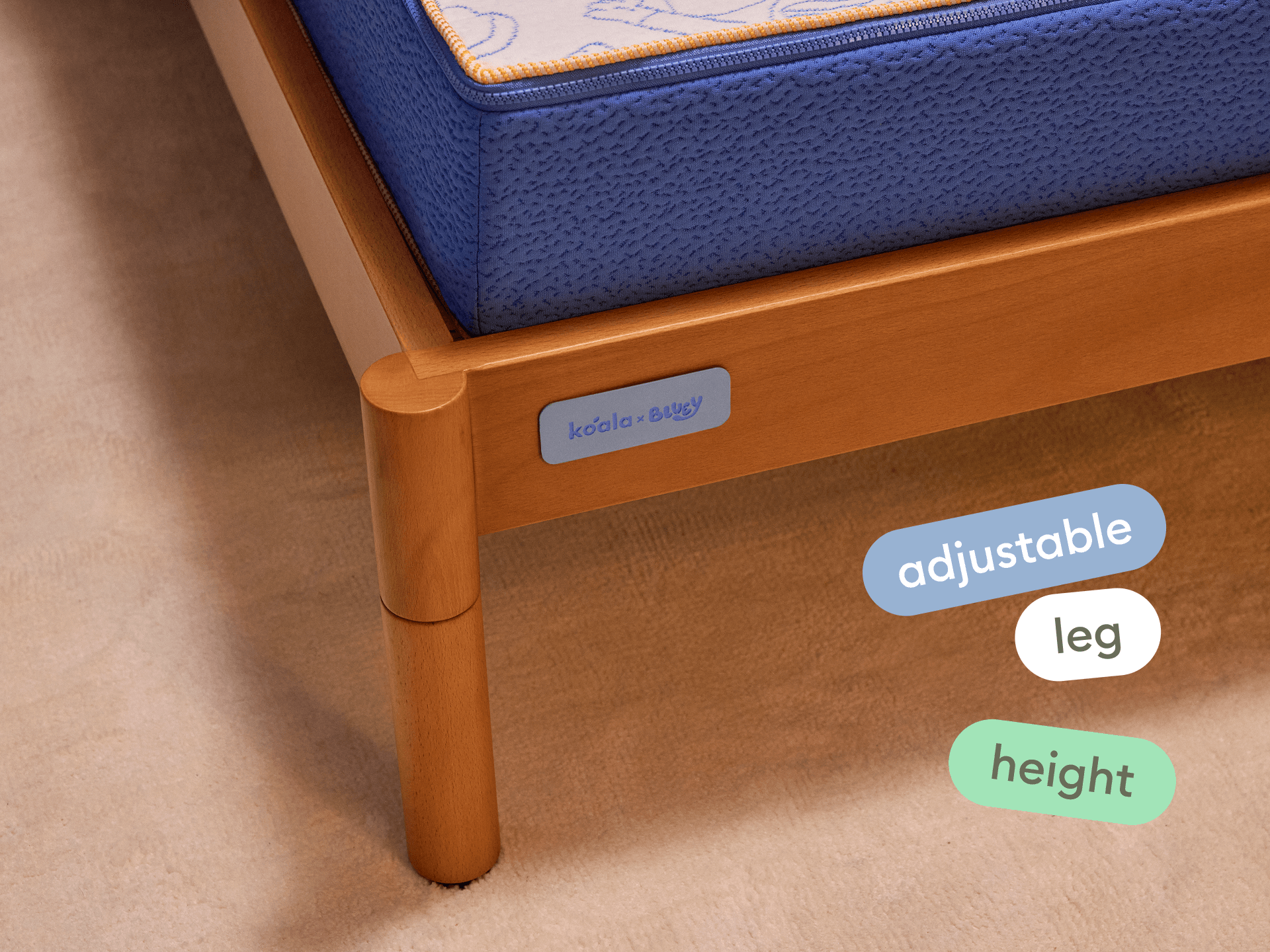 Koala x Bluey Snoozytime Bed Base - Bluey / Bed Base Only