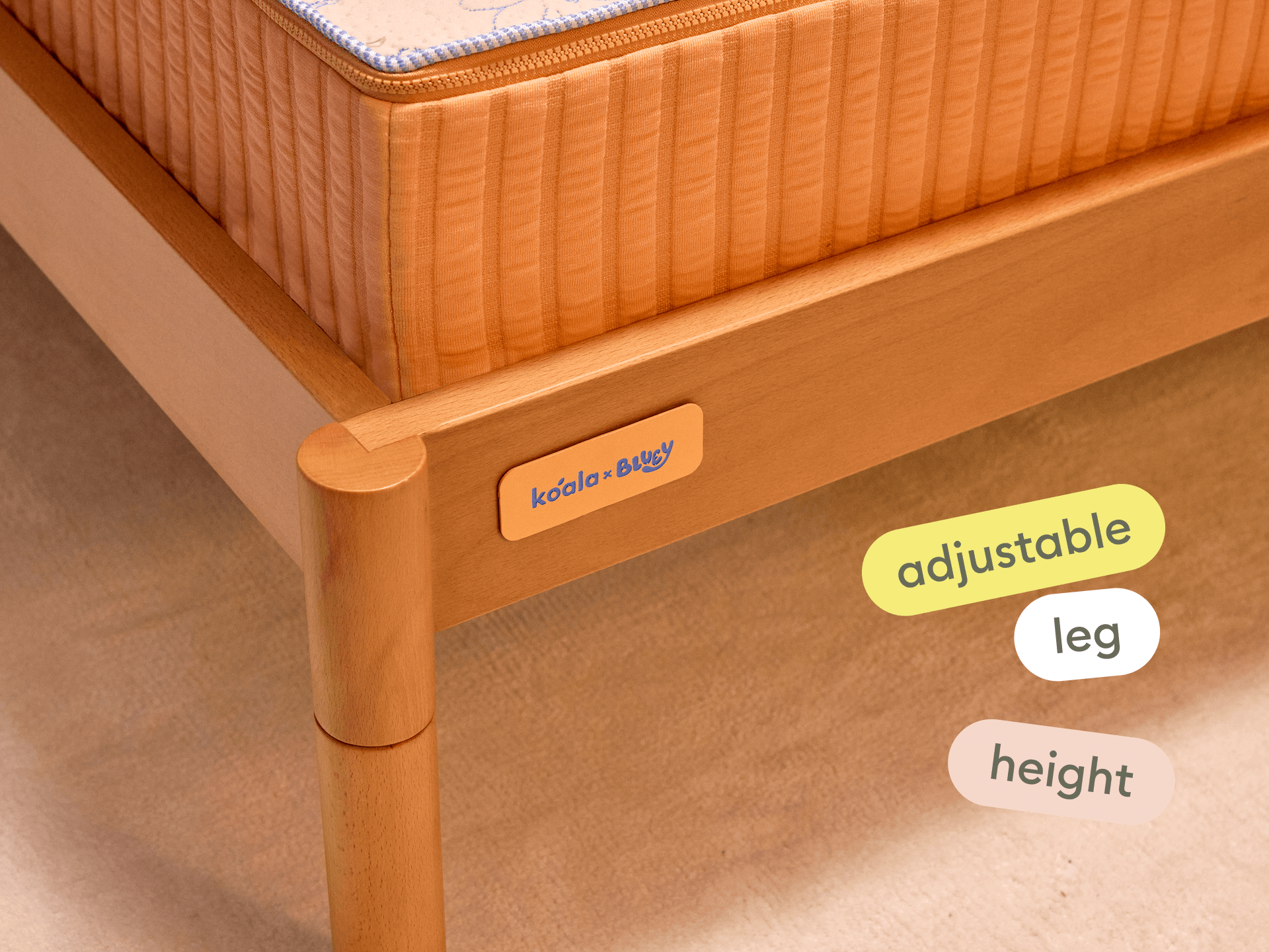 Koala x Bluey Snoozytime Bed Base - Calypso / Bed Base Only