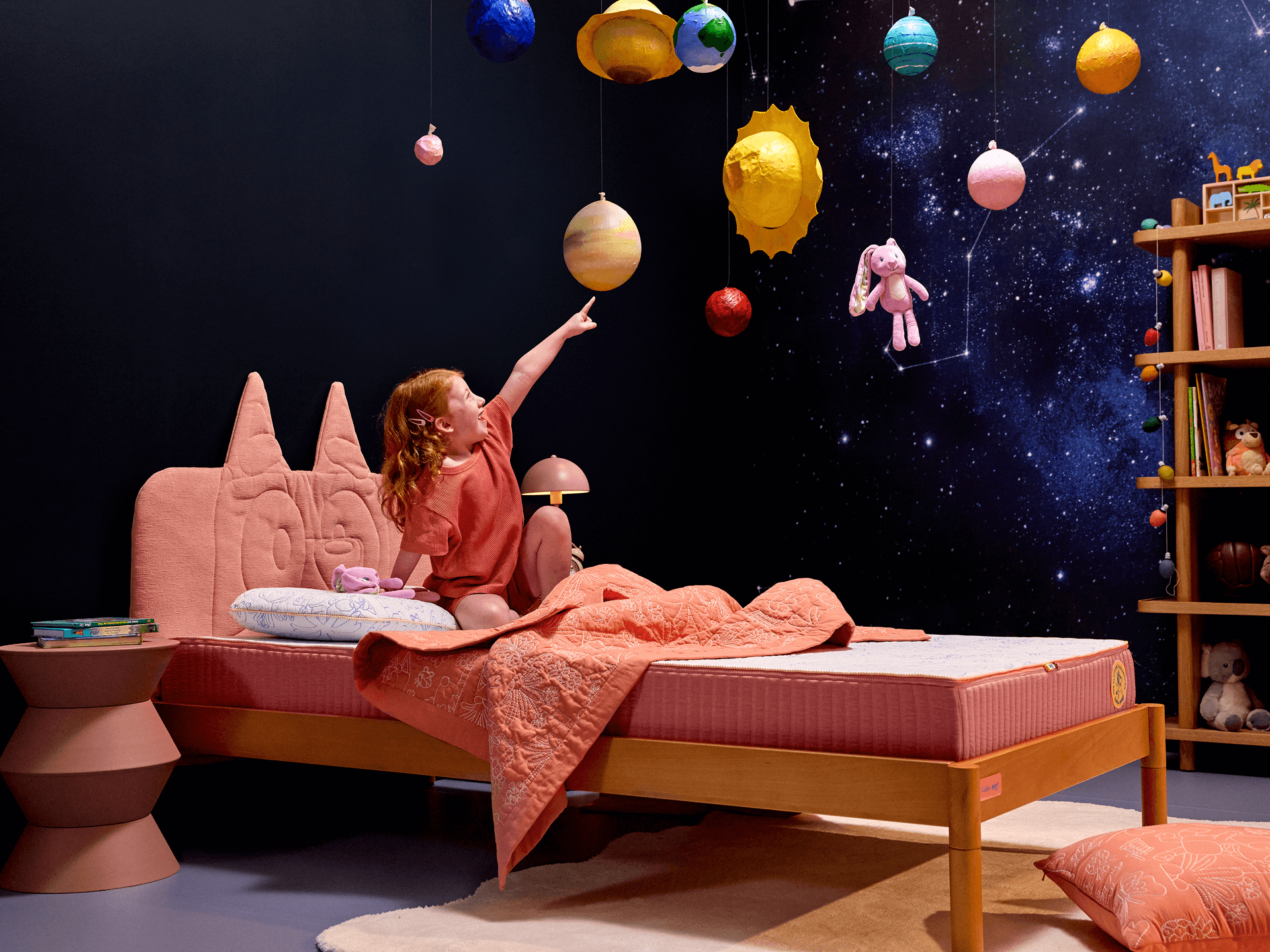 Koala x Bluey Snoozytime Bed Base - Flamingo / Bed Base Only