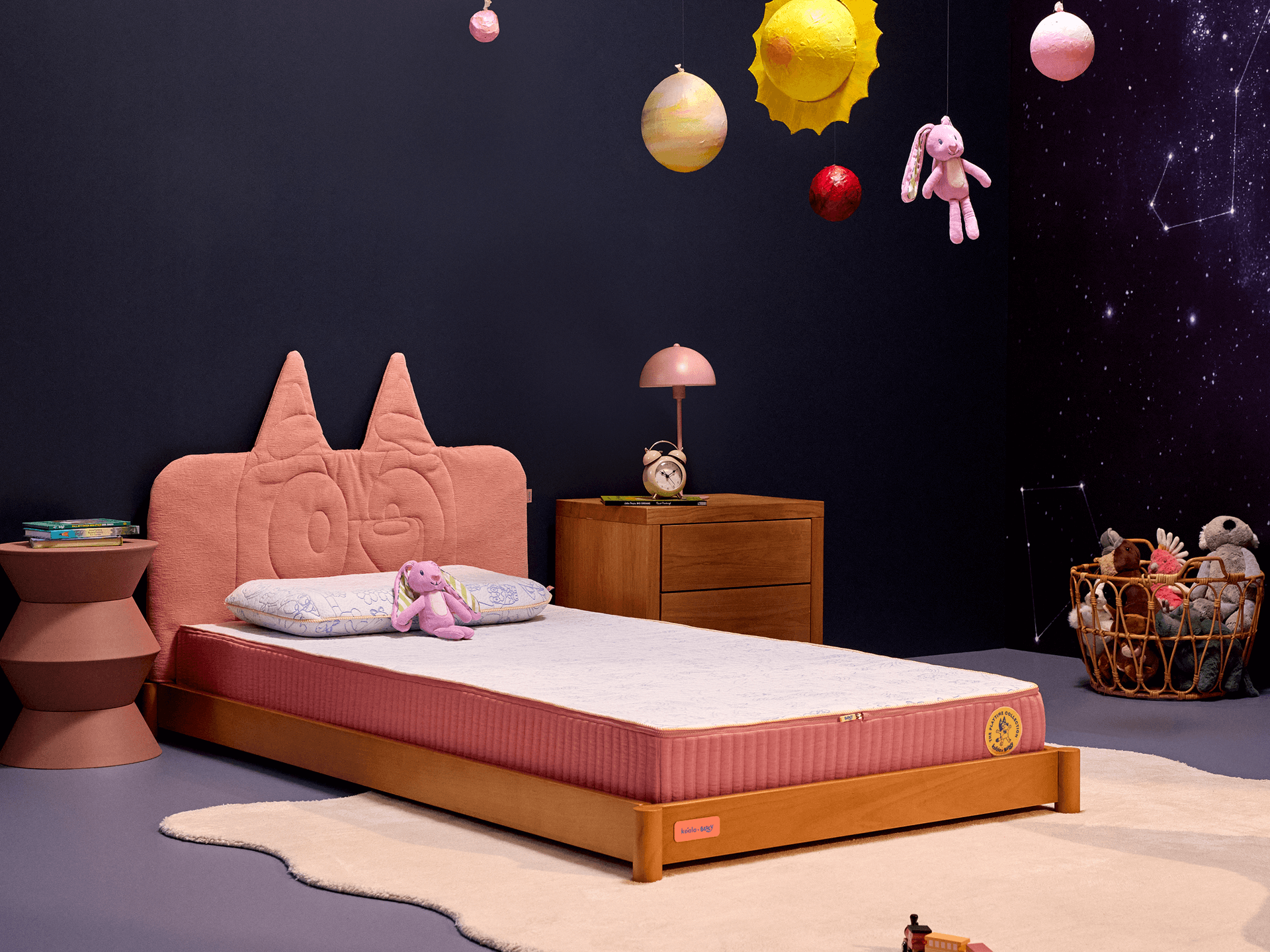 Koala x Bluey Snoozytime Bed Base - Flamingo / Bed Base Only