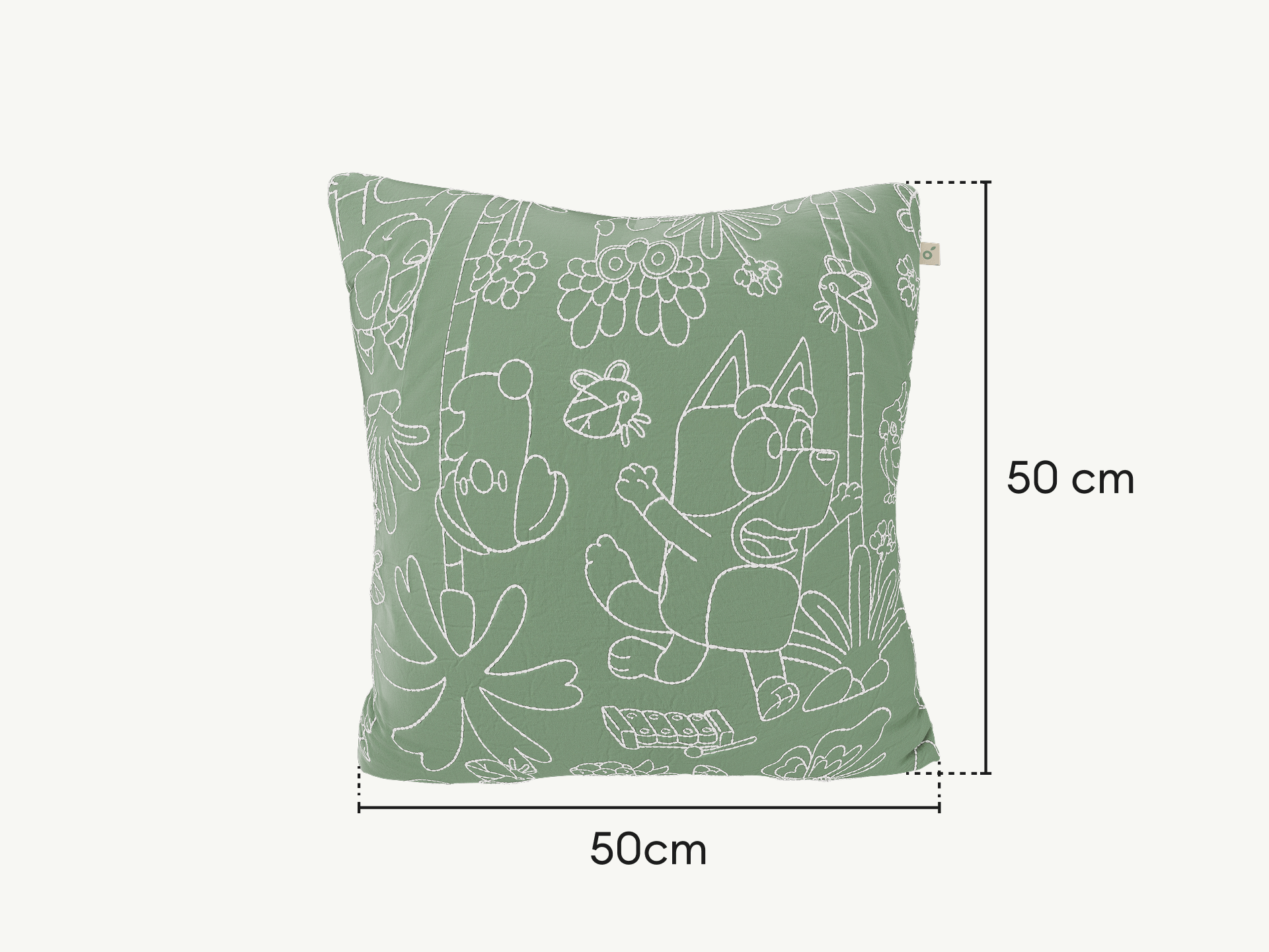 Koala x Bluey Snuggletime Cushion - 50 x 50cm / Greeny