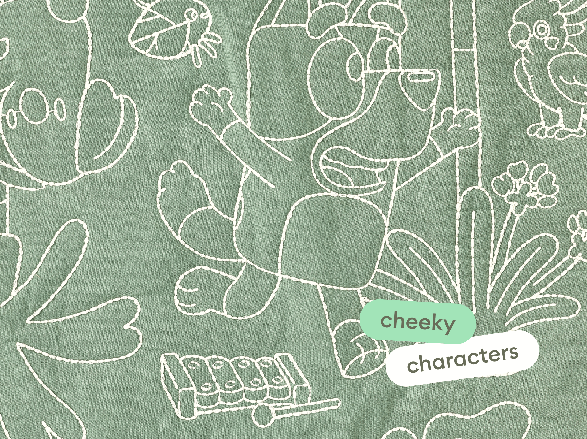 Koala x Bluey Snuggletime Cushion - 50 x 50cm / Greeny
