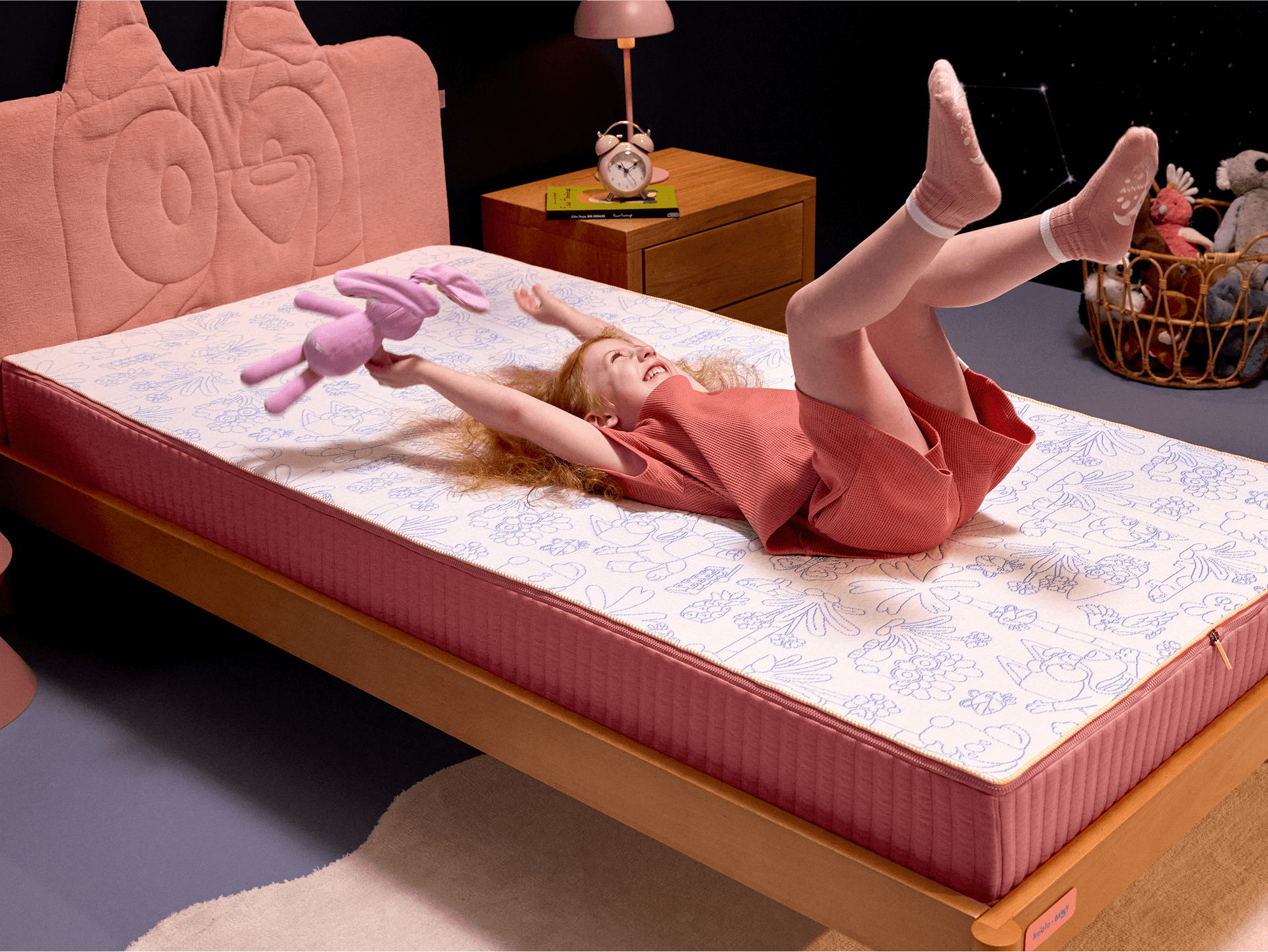 Koala x Bluey Snoozytime Mattress - Flamingo