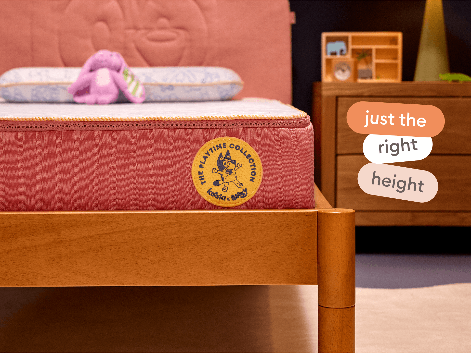 Koala x Bluey Snoozytime Mattress - Flamingo