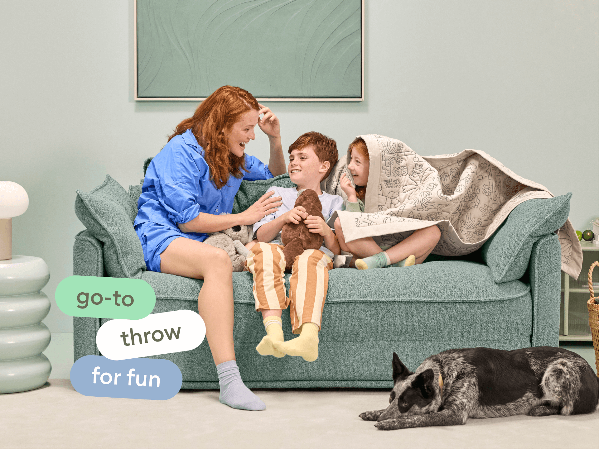 Koala x Bluey Snuggletime Throw - 180 x 130cm / Kimjim