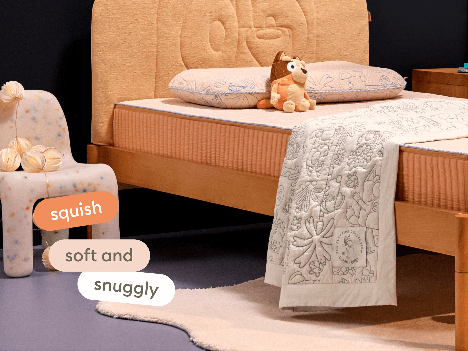 Koala x Bluey Snuggletime Throw - 180 x 130cm / Kimjim