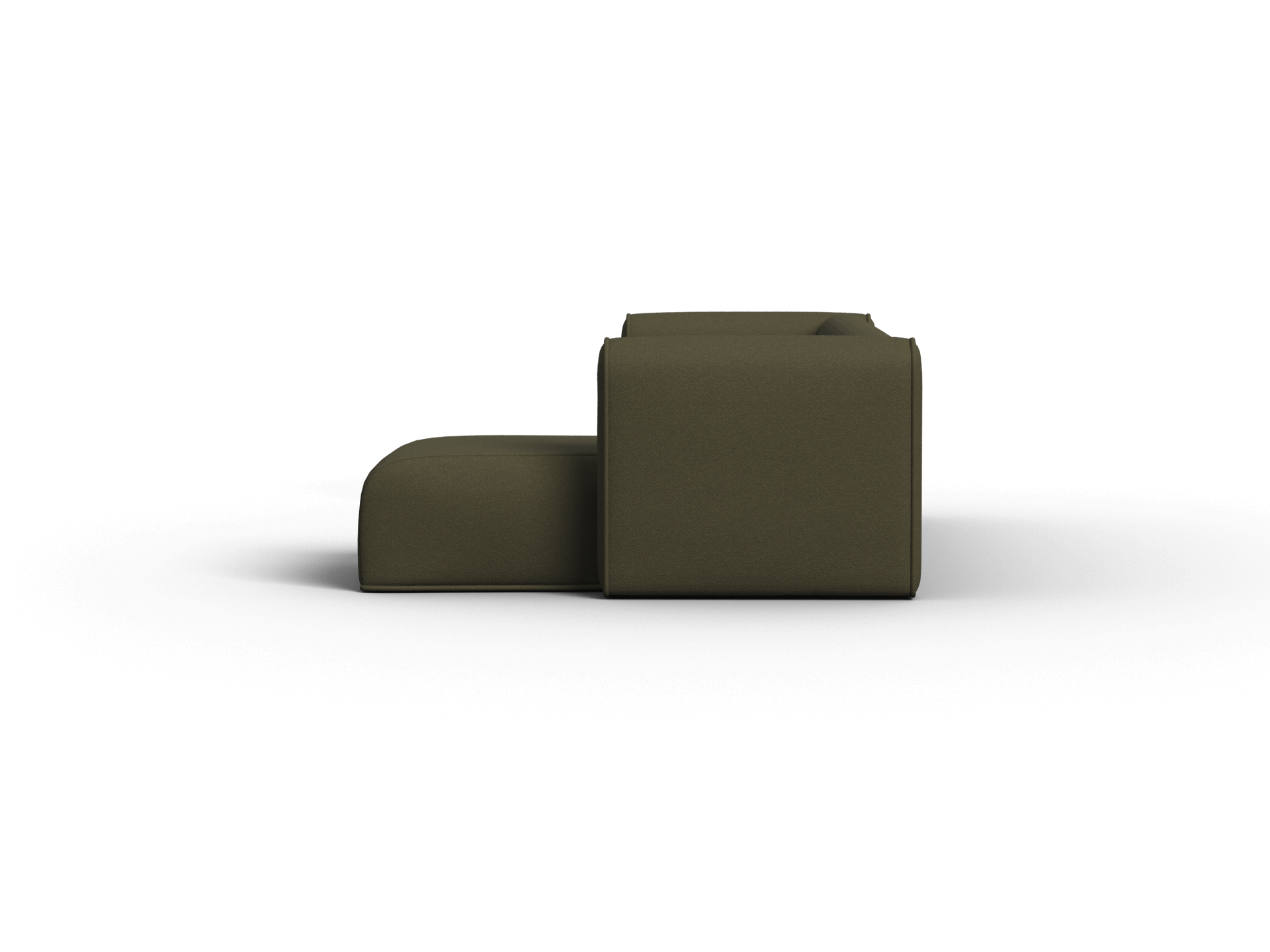 Bangalow Modular Sofa - Chaise / 5-Seater / Green Wattle (Standard)