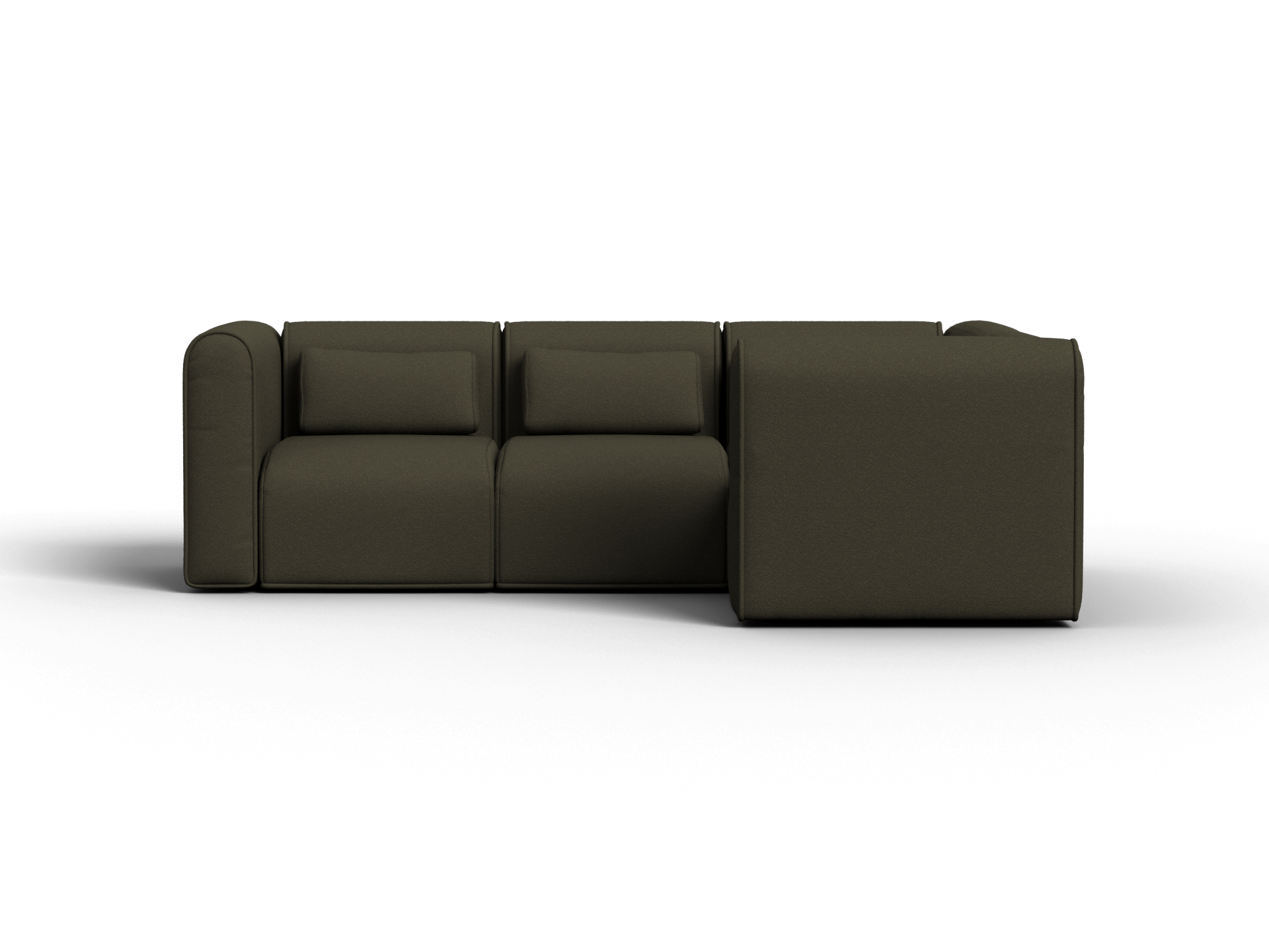 Bangalow Modular Sofa - Green Wattle (Standard) / Corner / 4 Sections
