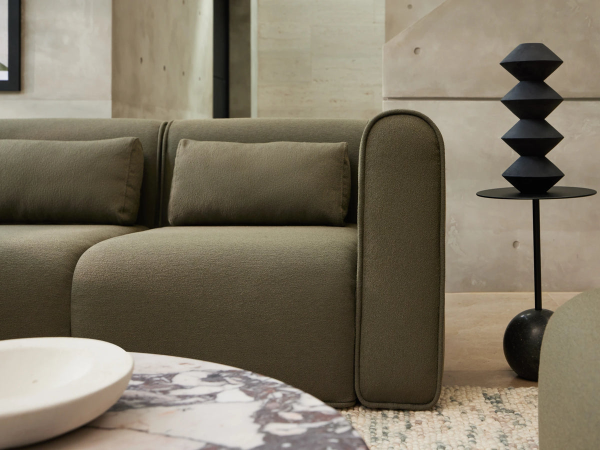 Bangalow Modular Sofa - Green Wattle (Standard) / Corner / 4 Sections