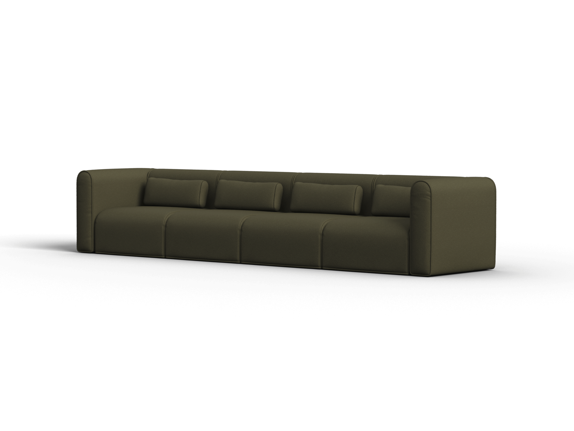 Bangalow Modular Sofa - Green Wattle (Standard) / Sofa / 6-Seater