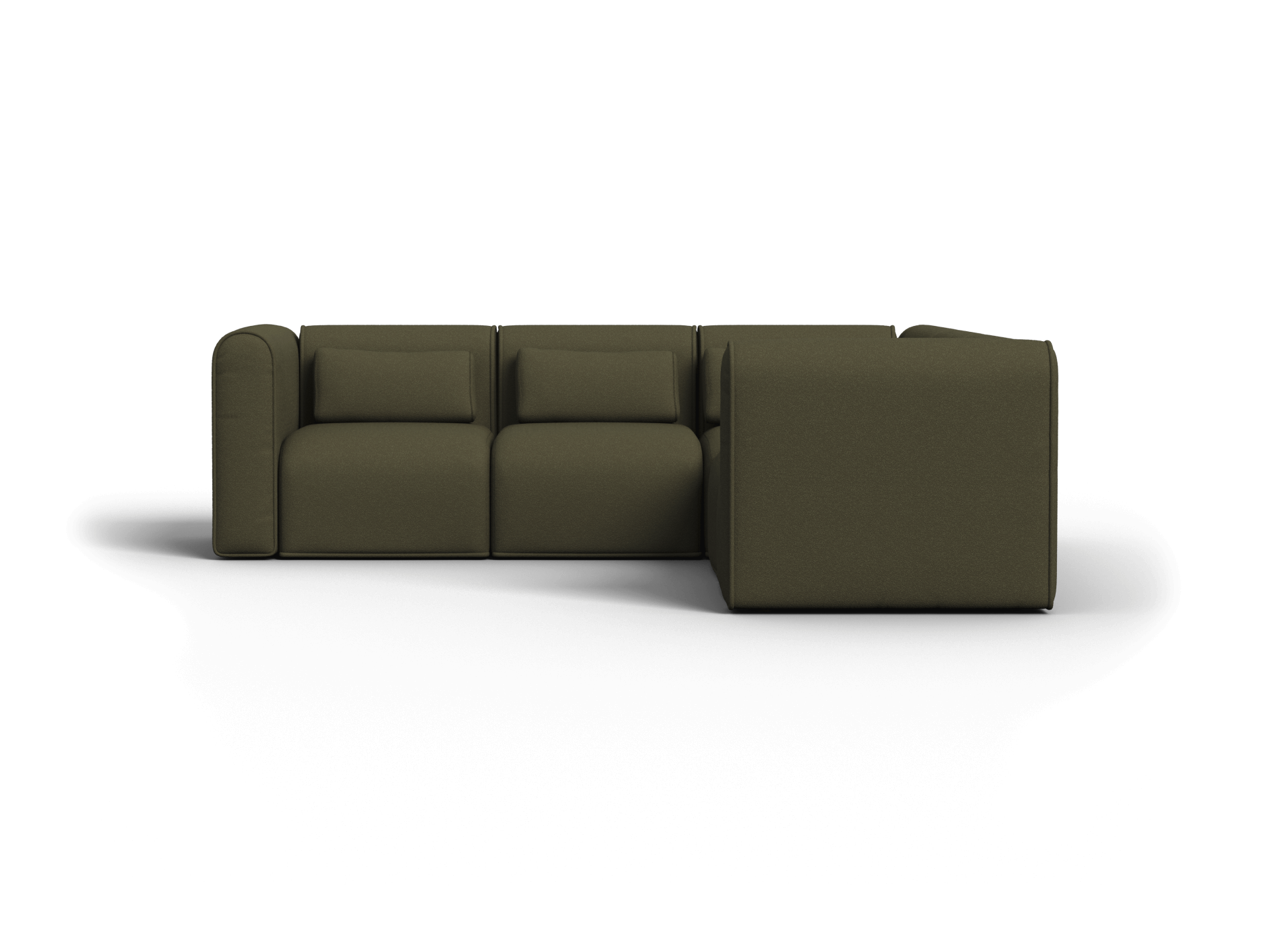 Bangalow Modular Sofa - Corner / 5-Seater / Green Wattle (Standard)