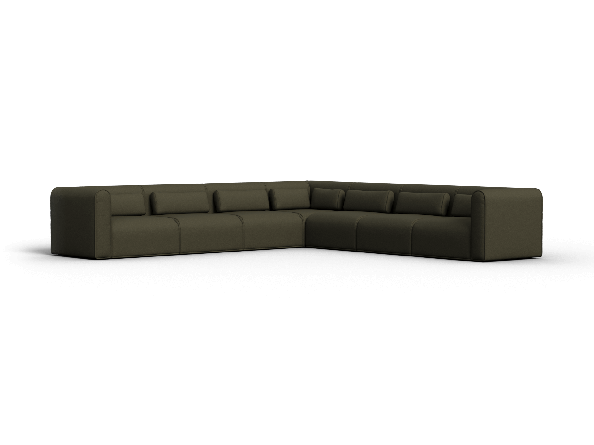 Bangalow Modular Sofa - Corner / 10-Seater / Green Wattle (Standard)