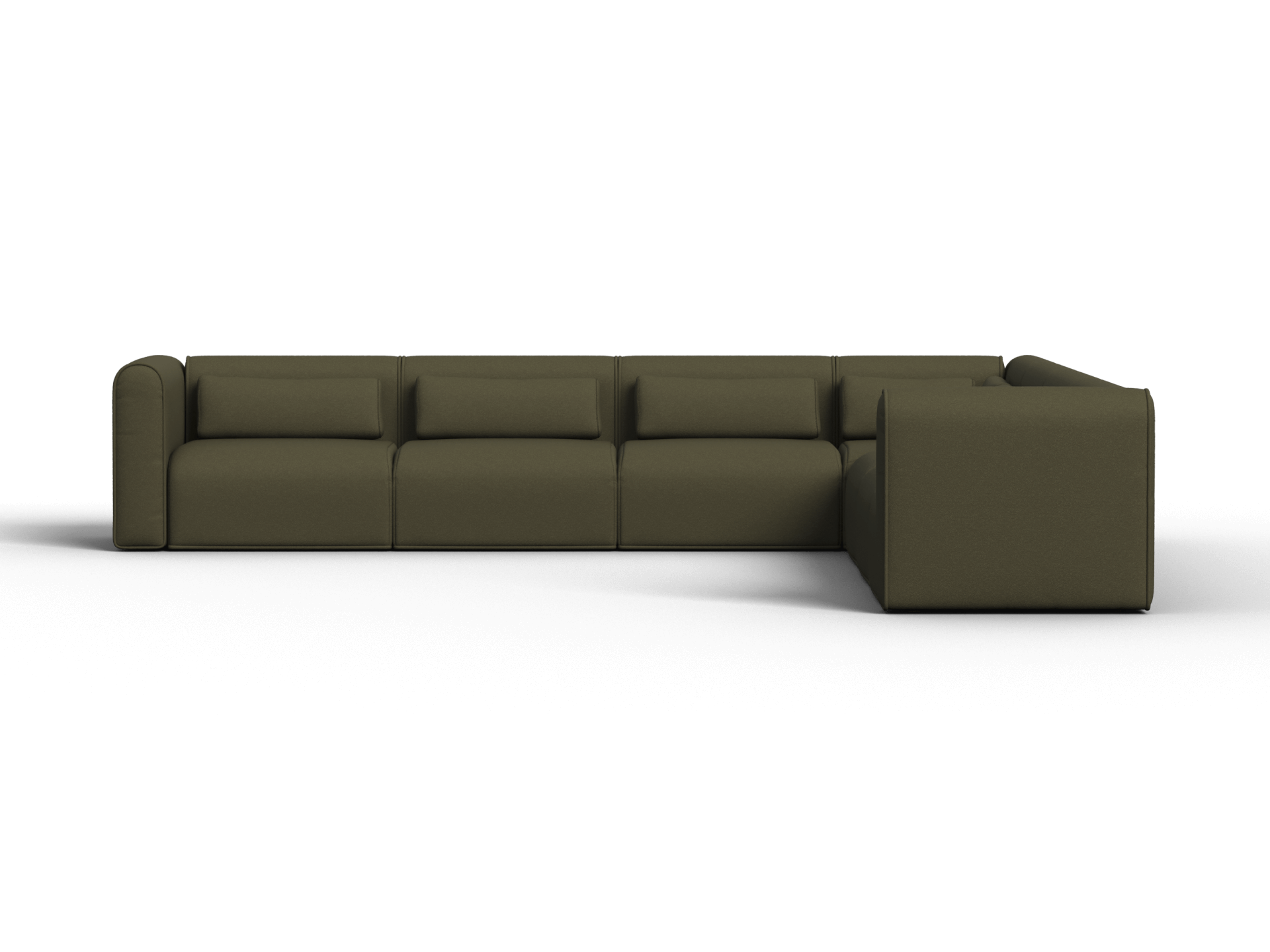Bangalow Modular Sofa - Corner / 10-Seater / Green Wattle (Standard)
