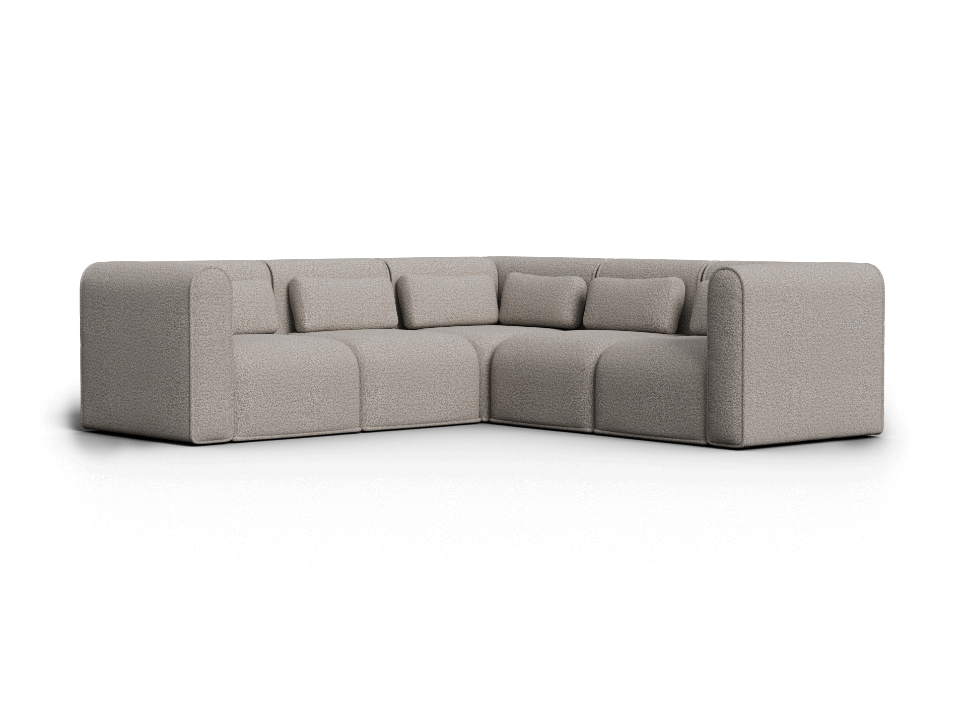 Bangalow Modular Sofa - Corner / 5-Seater / Limestone (Luxe edition)