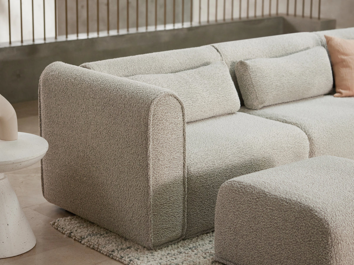 Bangalow Modular Sofa - Limestone (Luxe edition) / Corner / 5 Sections