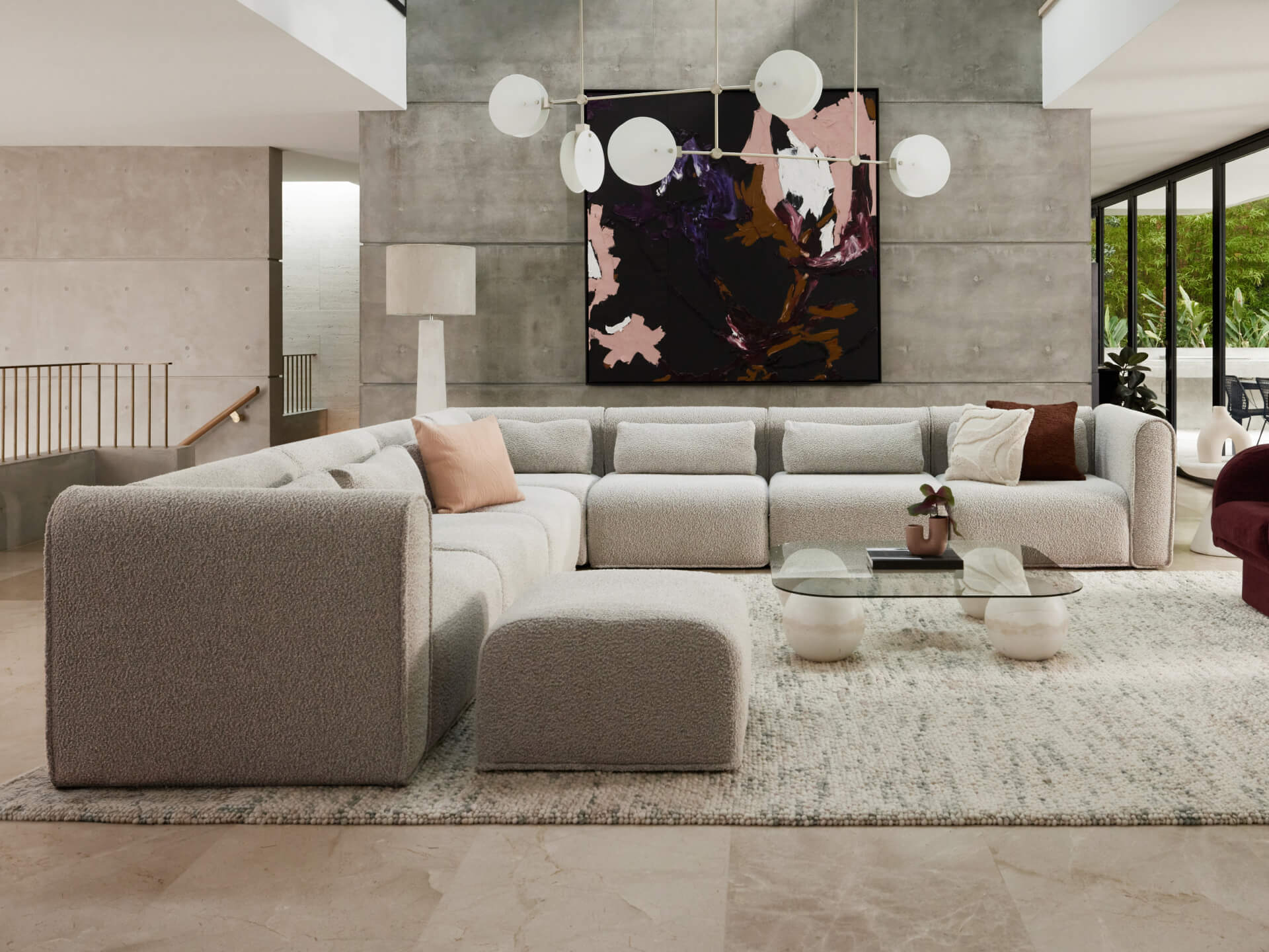 Bangalow Modular Sofa - Limestone (Luxe edition) / Corner / 10-Seater