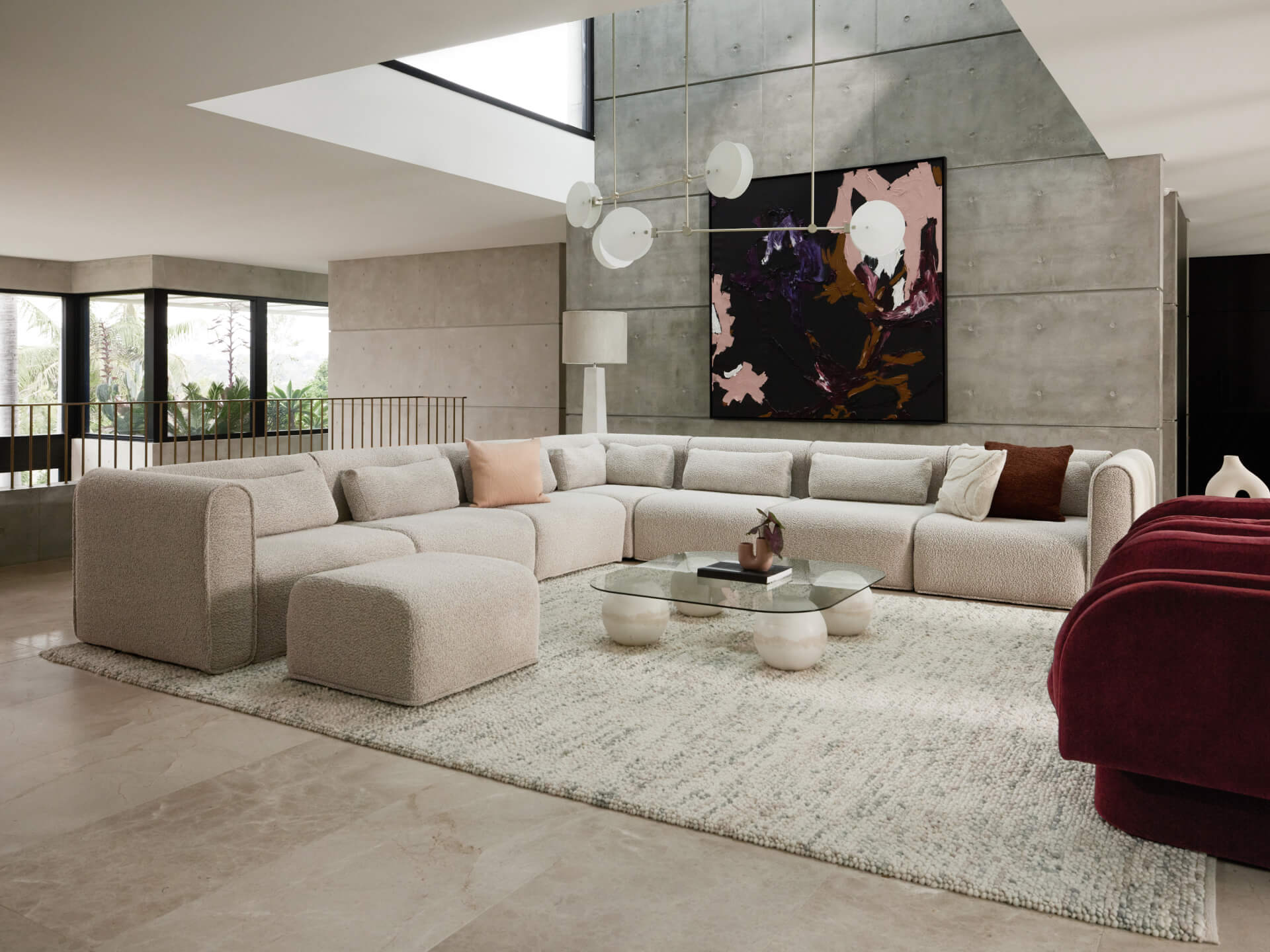 Bangalow Modular Sofa - Limestone (Luxe edition) / Corner / 10-Seater