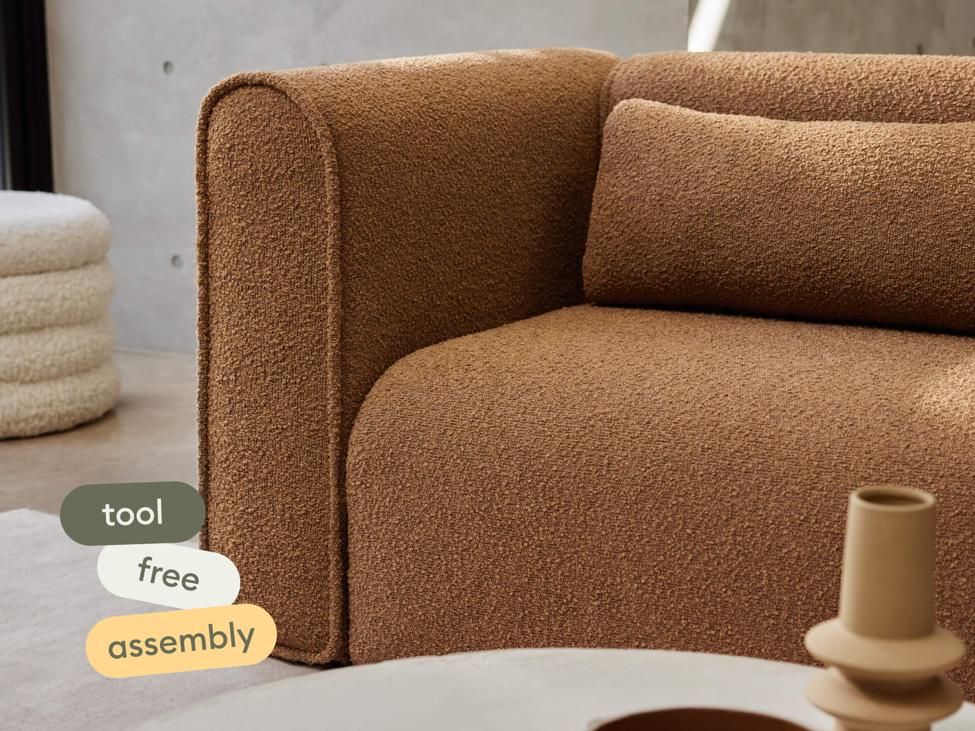 Bangalow Modular Sofa - Sofa / 3-Seater / Sand Dune (Luxe edition)