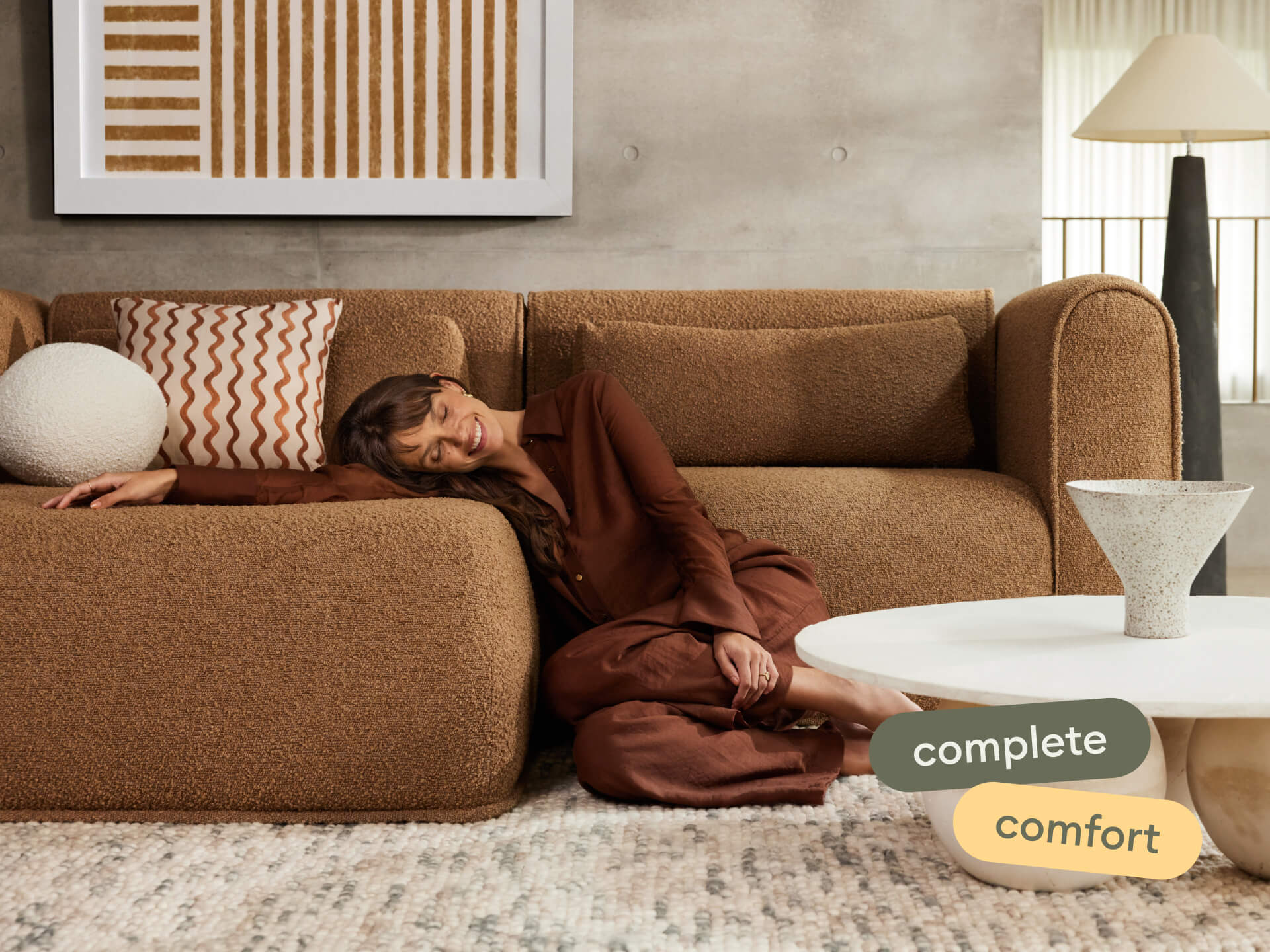 Bangalow Modular Sofa - Chaise / 3.5-Seater / Sand Dune (Luxe edition)