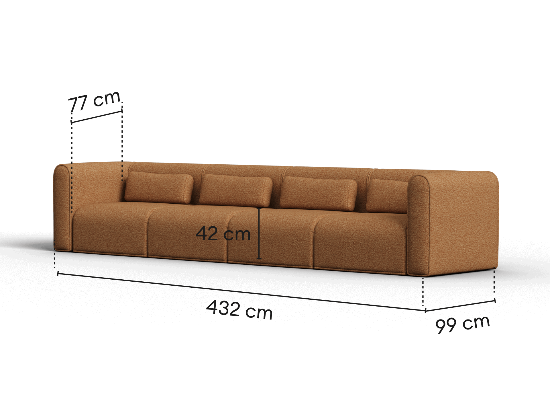 Bangalow Modular Sofa - Sofa / 6-Seater / Sand Dune (Luxe edition)