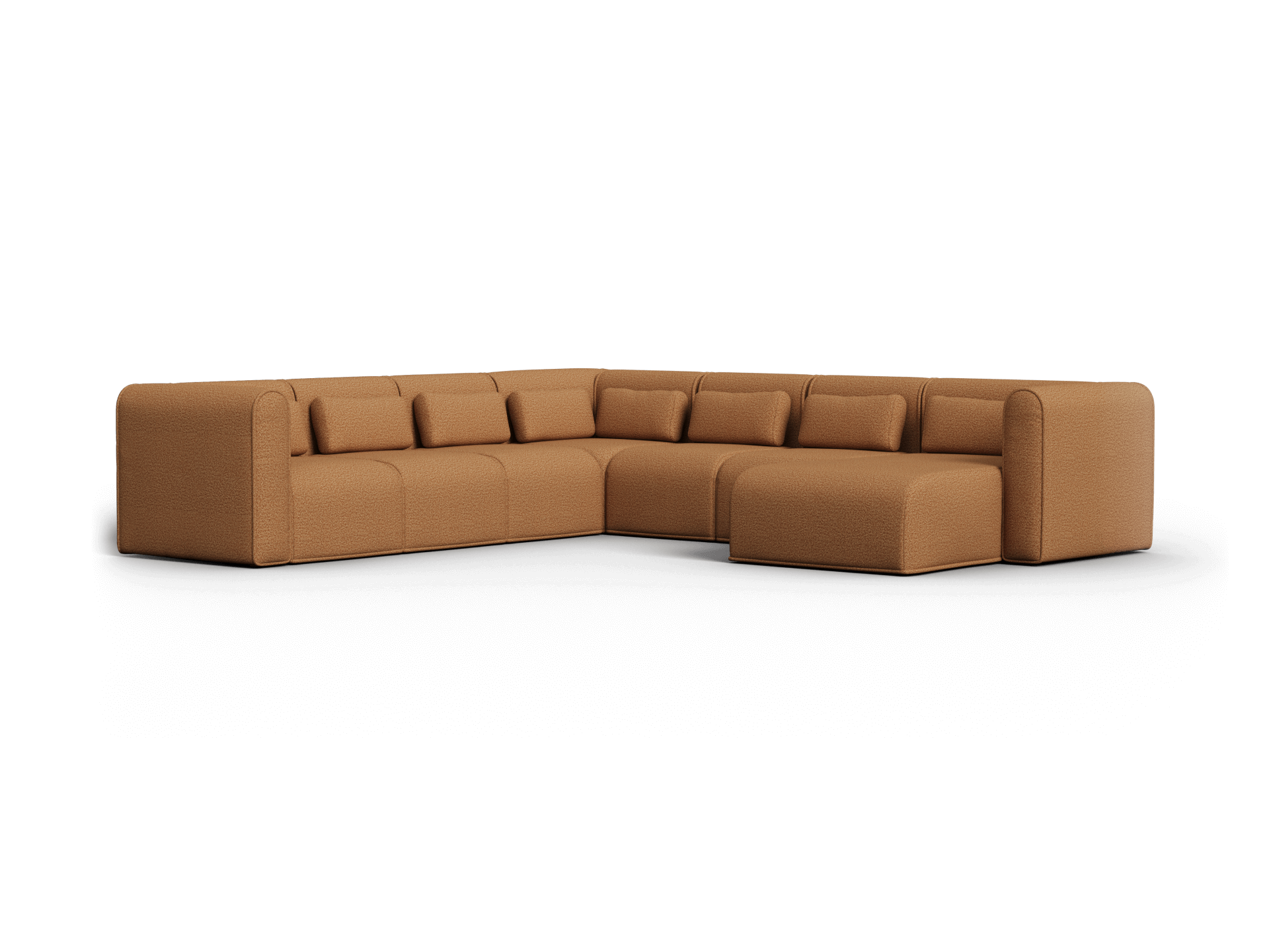 Bangalow Modular Sofa - Sand Dune (Luxe edition) / Corner / 7 Sections with Chaise