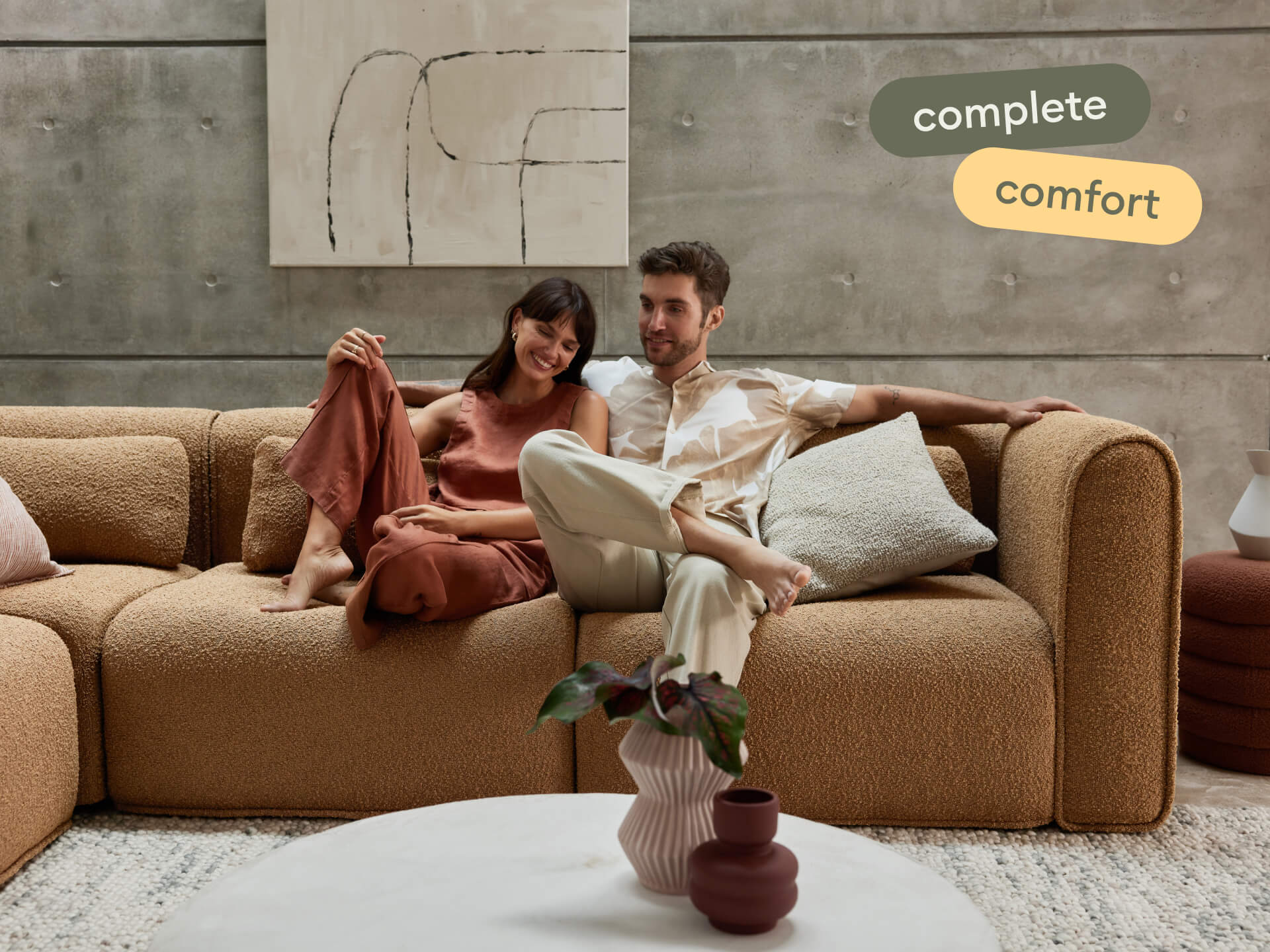 Bangalow Modular Sofa - Sand Dune (Luxe edition) / Corner / 10-Seater