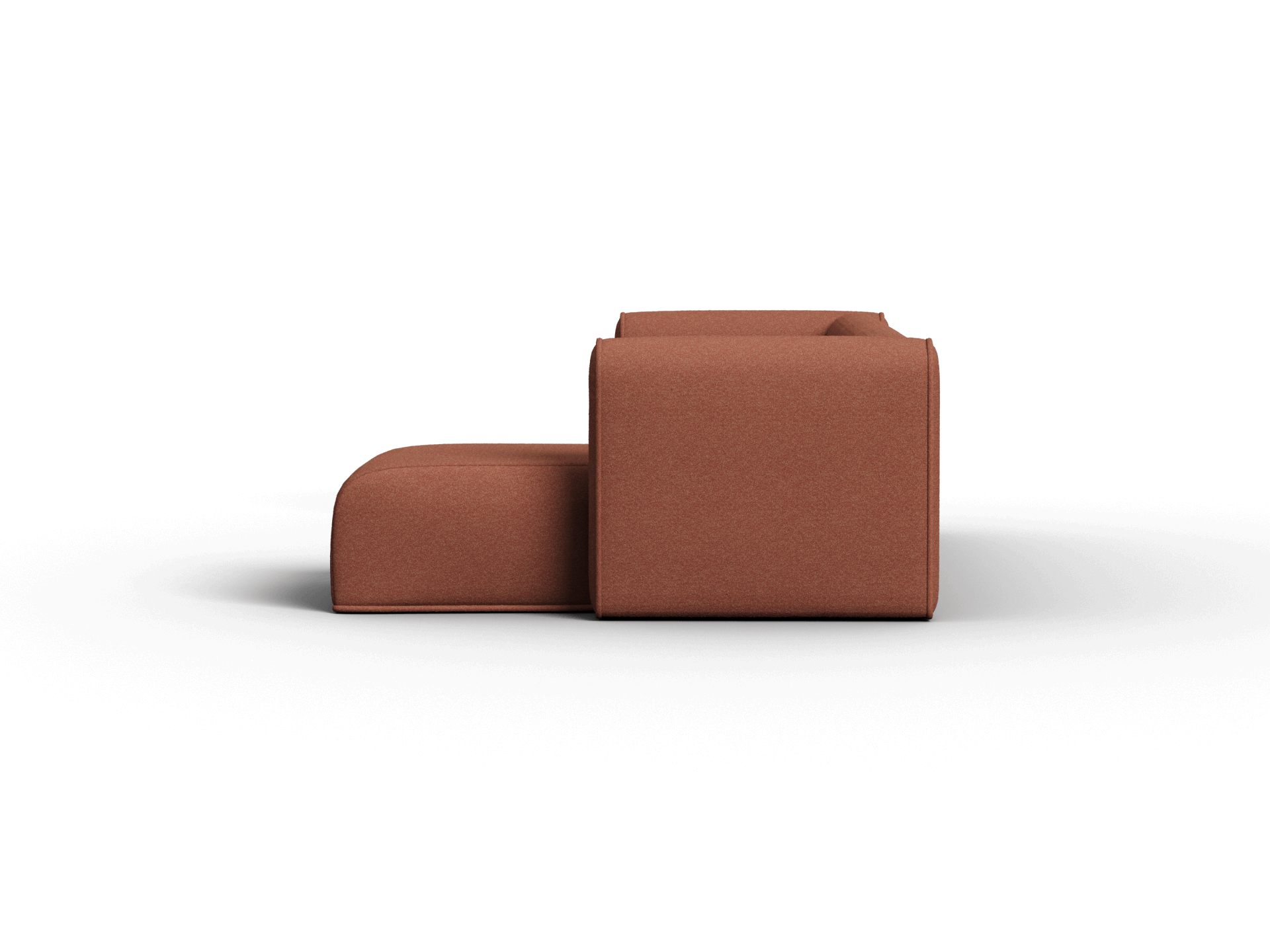 Bangalow Modular Sofa - Sunset Rust / Chaise / 2 Sections