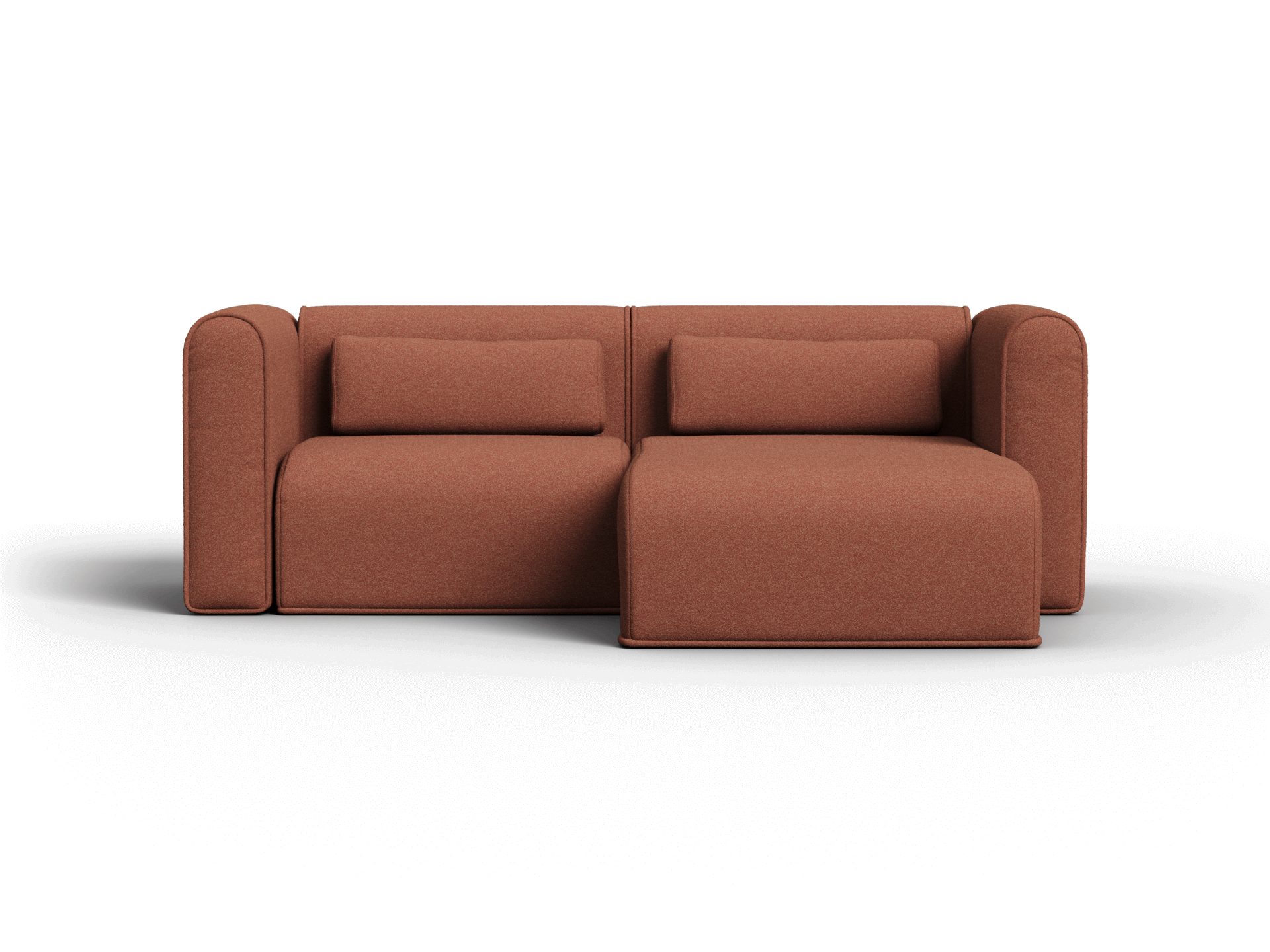 Bangalow Modular Sofa - Chaise / 3-Seater / Sunset Rust