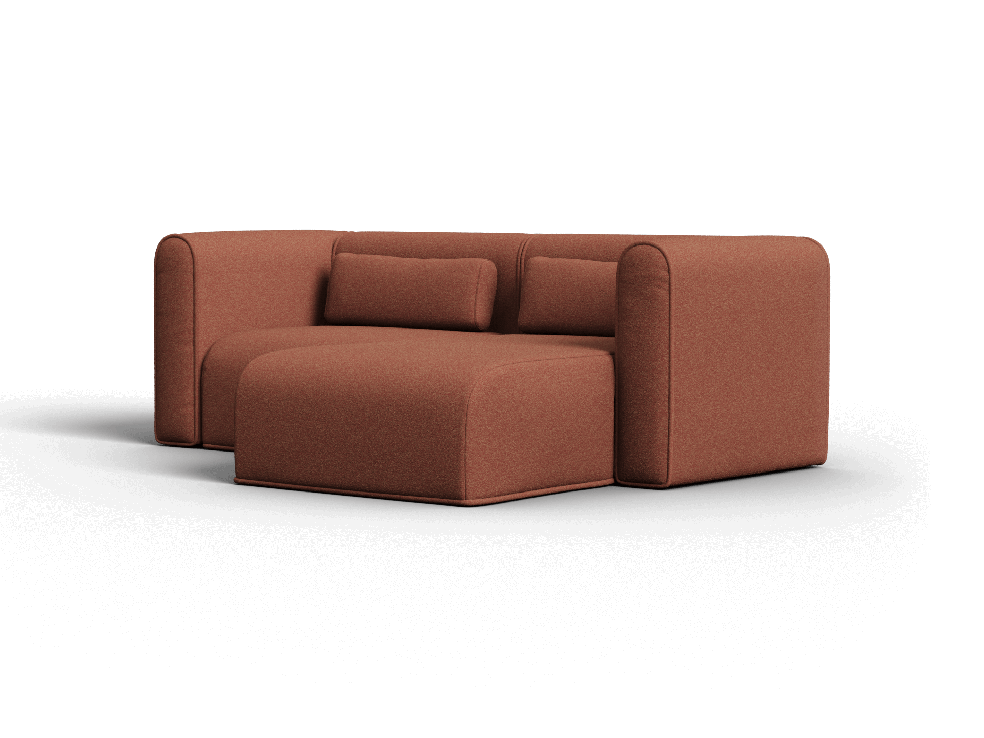 Bangalow Modular Sofa - Chaise / 3-Seater / Sunset Rust