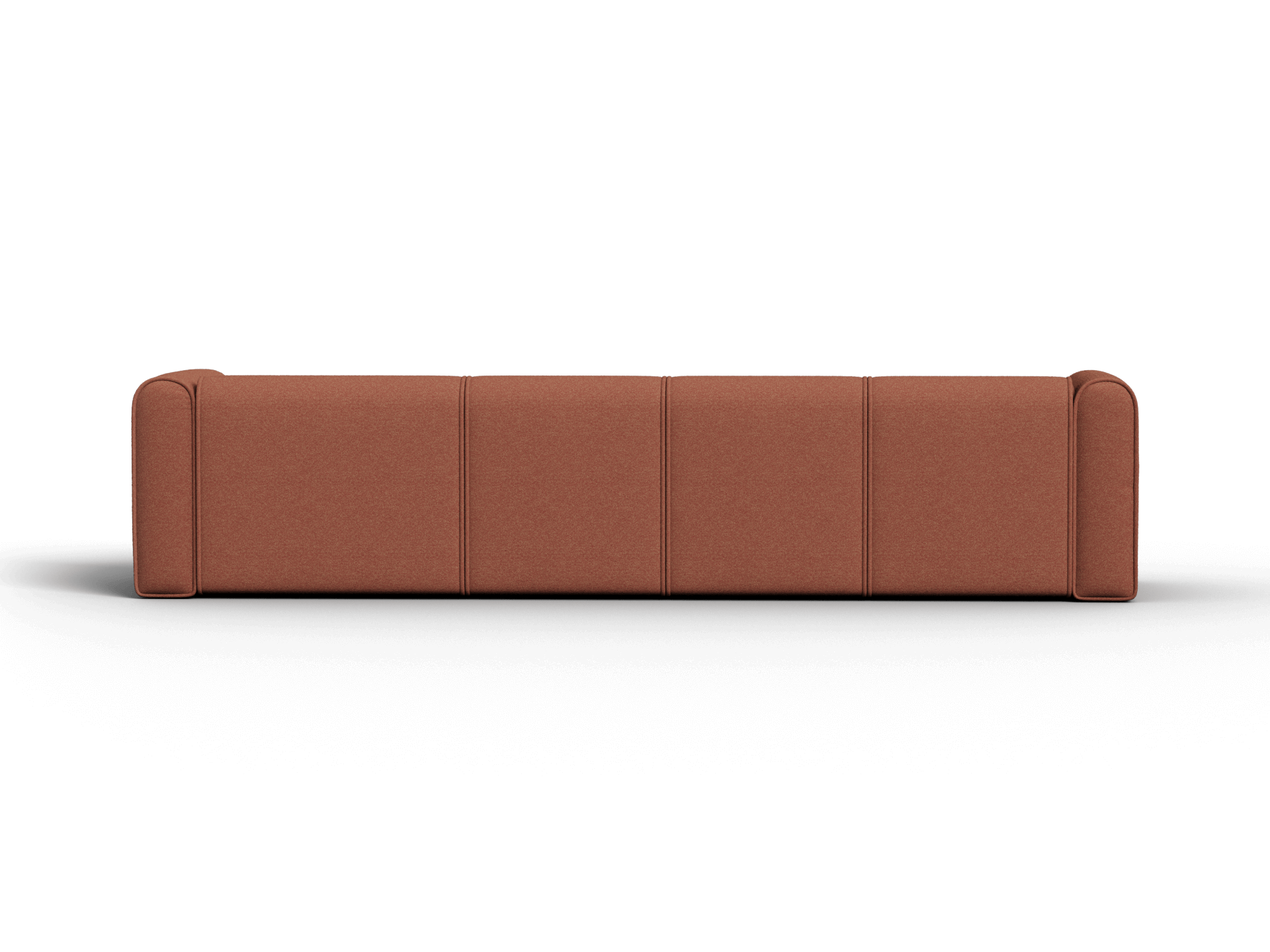 Bangalow Modular Sofa - Sunset Rust / Chaise / 4 Sections