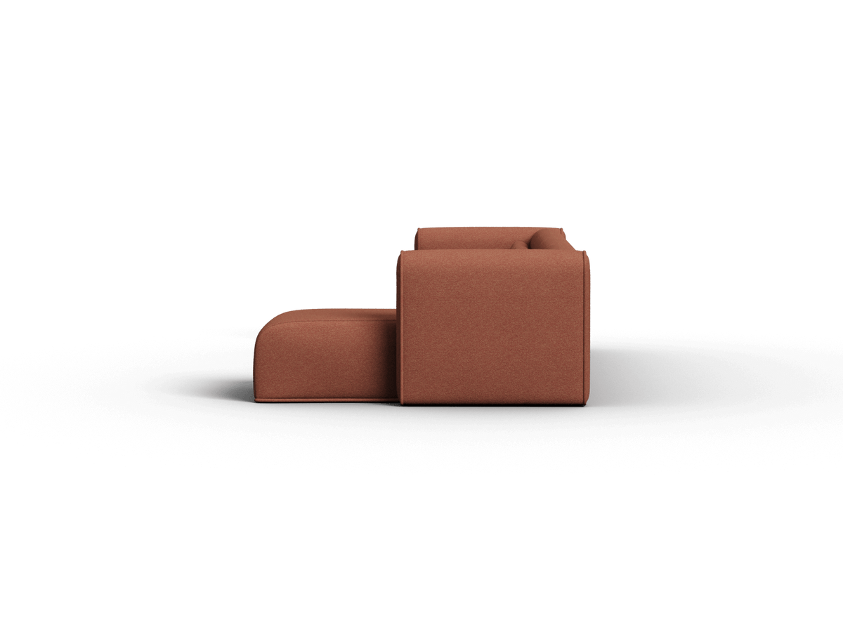 Bangalow Modular Sofa - Sunset Rust / Chaise / 4 Sections