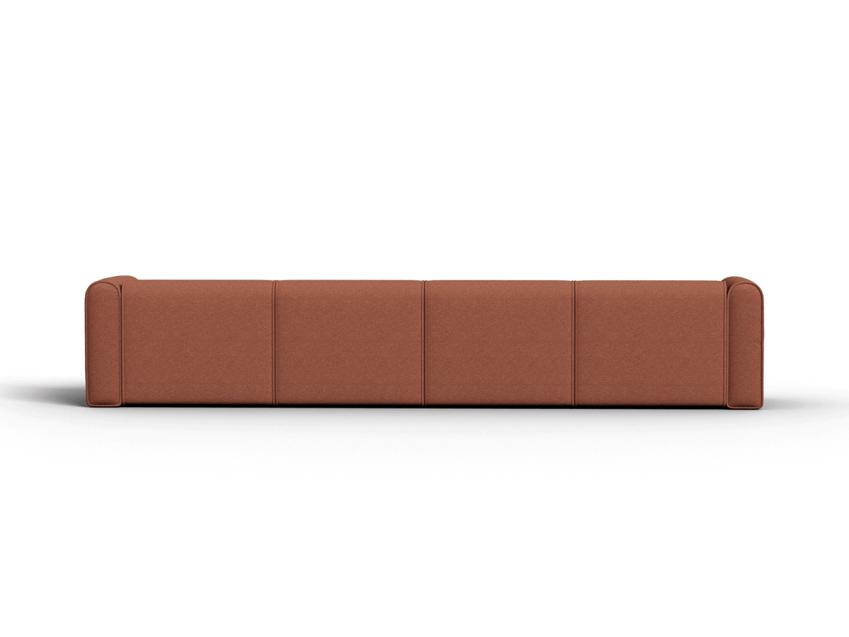 Bangalow Modular Sofa - Sunset Rust / Chaise / 4 Sections