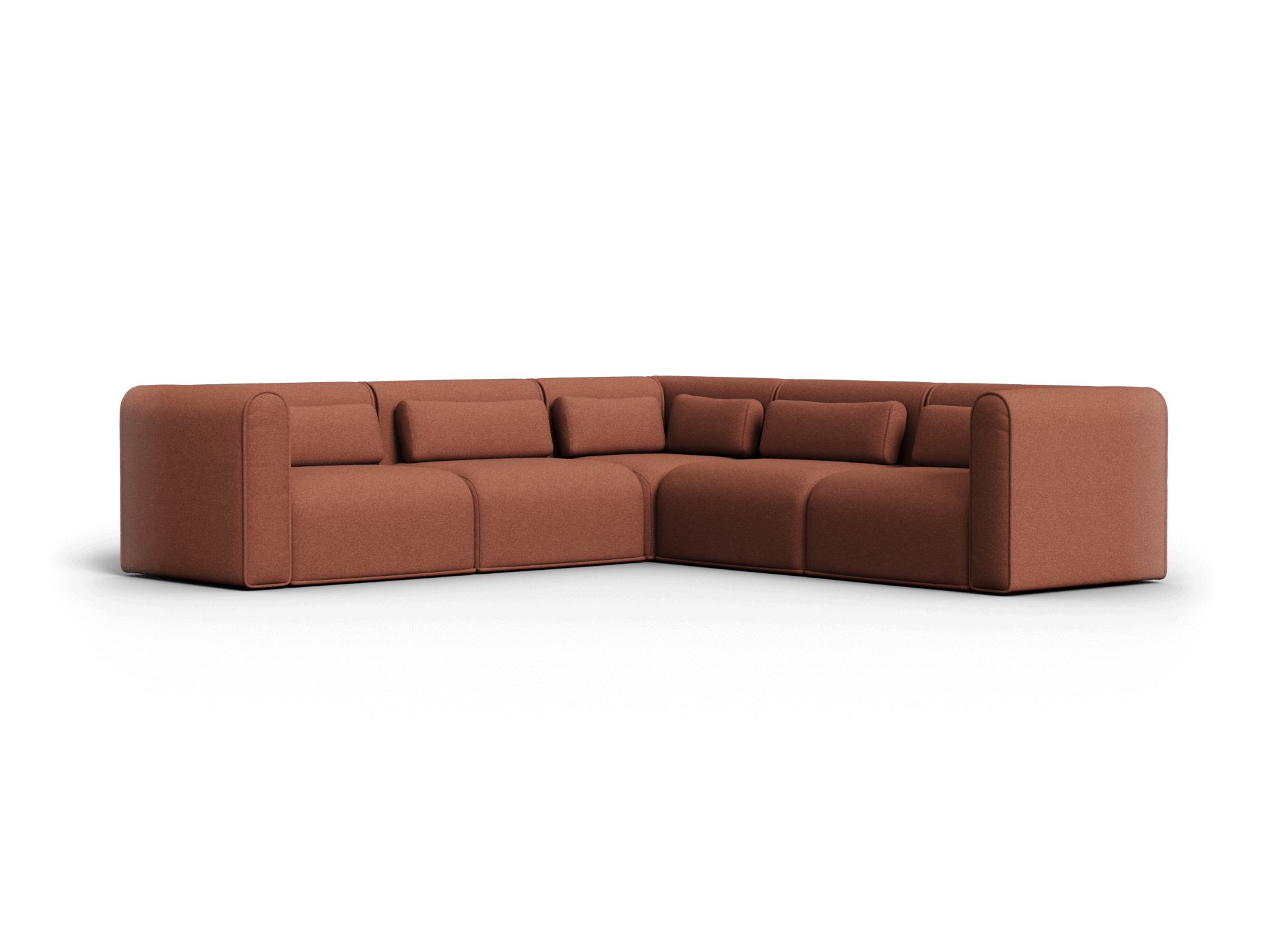 Bangalow Modular Sofa - Sunset Rust / Corner / 7-Seater