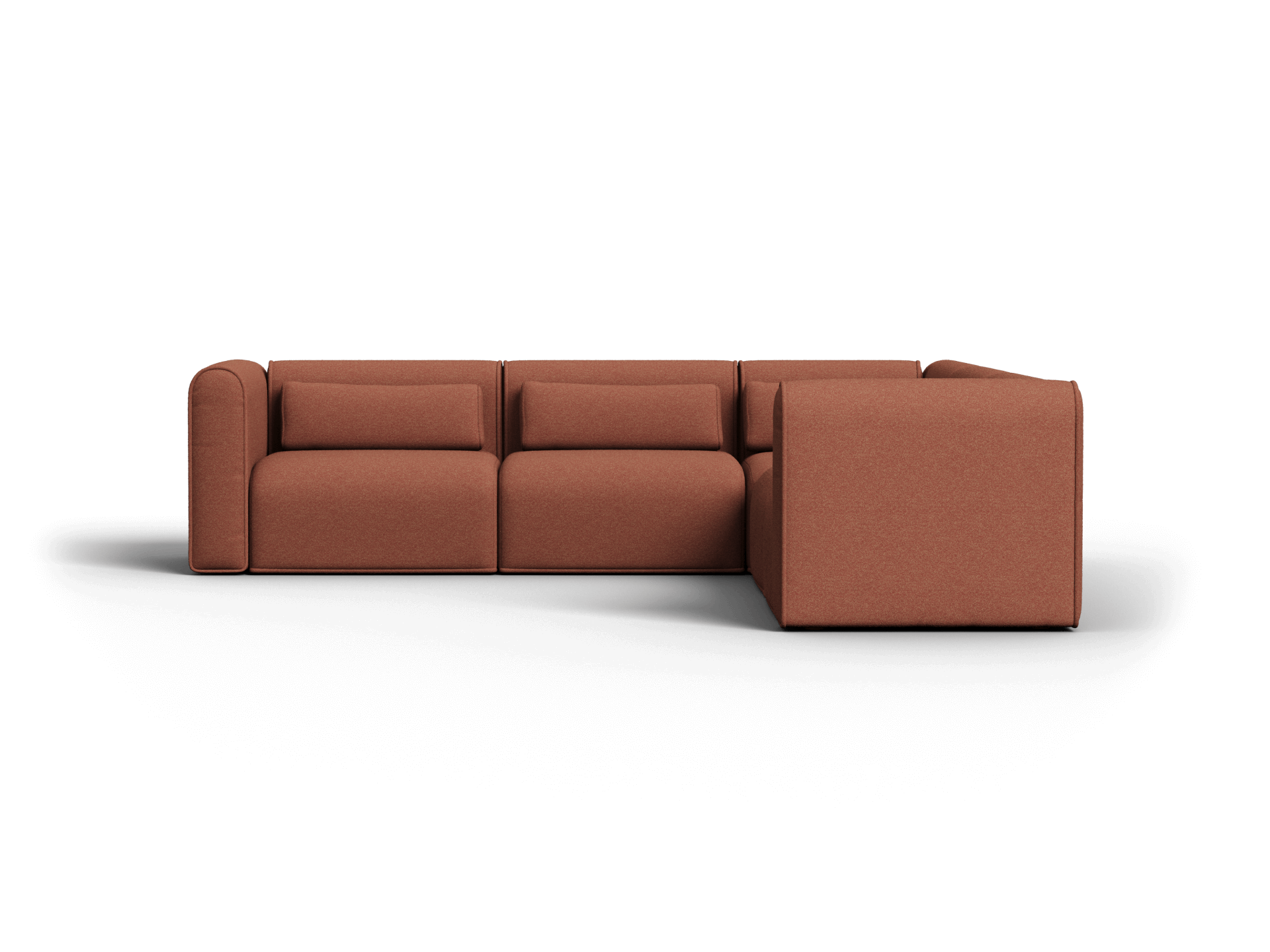 Bangalow Modular Sofa - Sunset Rust / Corner / 7-Seater